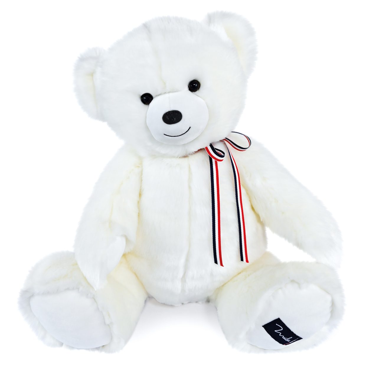 L Ours Français Ours en peluche blanc Gaby 50 cm Maïlou