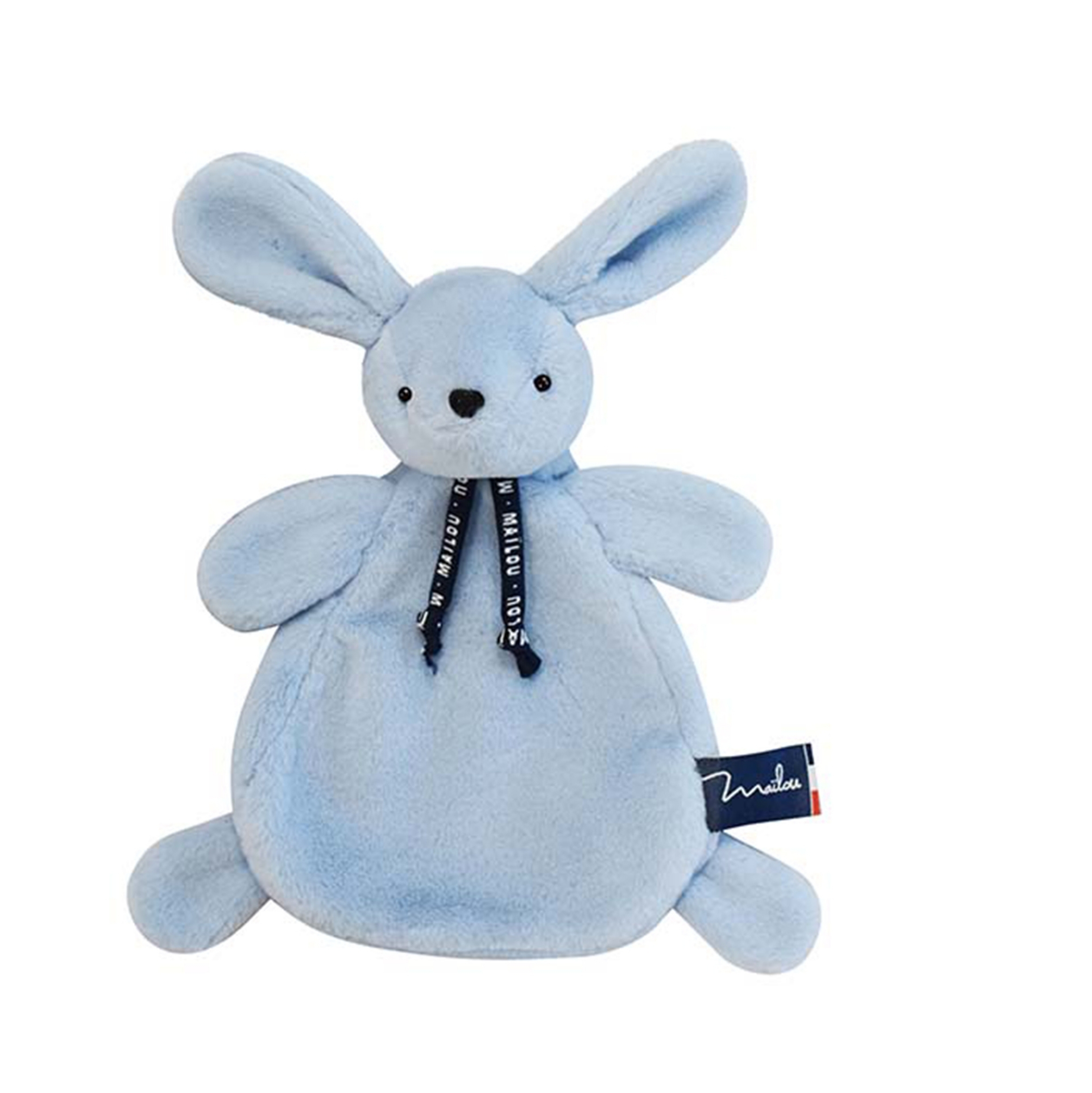 Doudou Lapin bleu Dorlotin 22 cm - Compagnon doux bébé