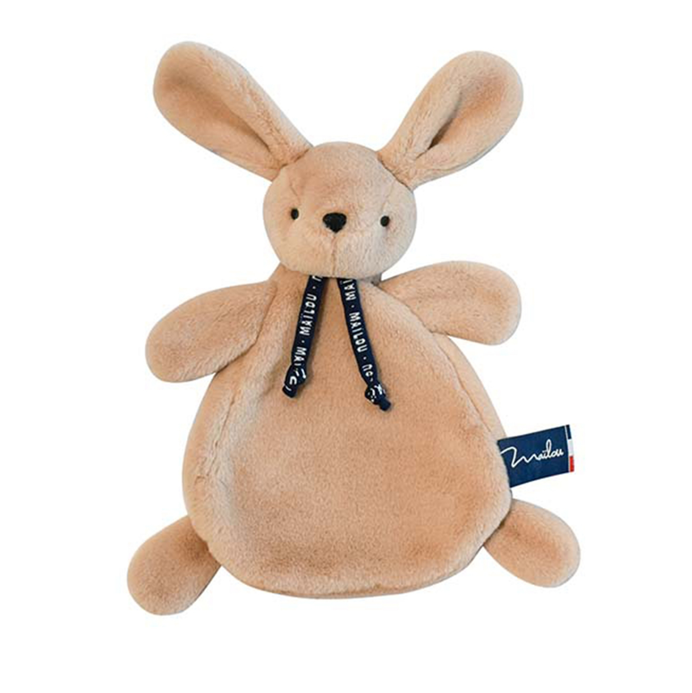 Doudou plat Lapin beige Dorlotin 22 cm - Tout doux pour bébé