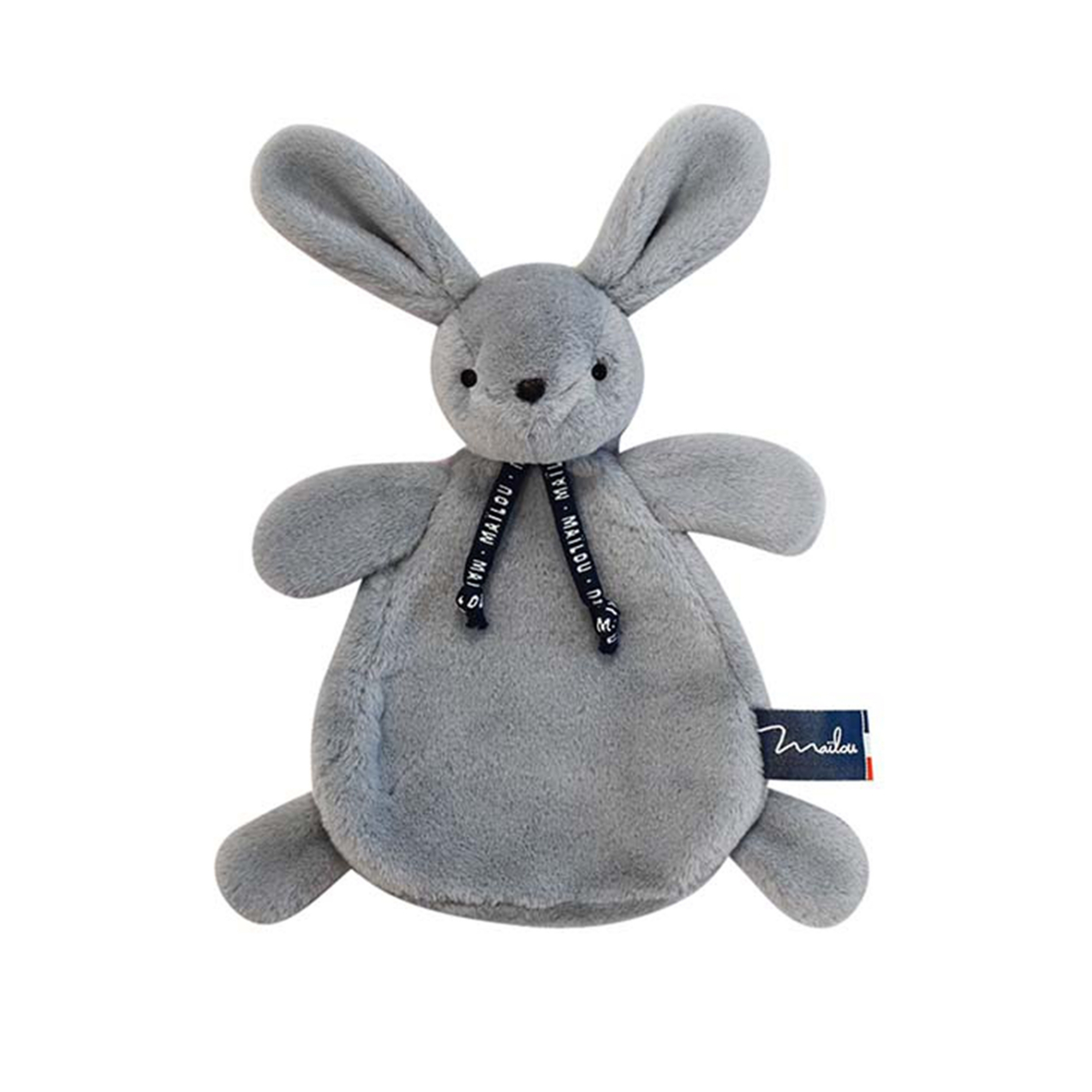 Doudou Lapin gris Dorlotin 22 cm - Compagnon tout doux