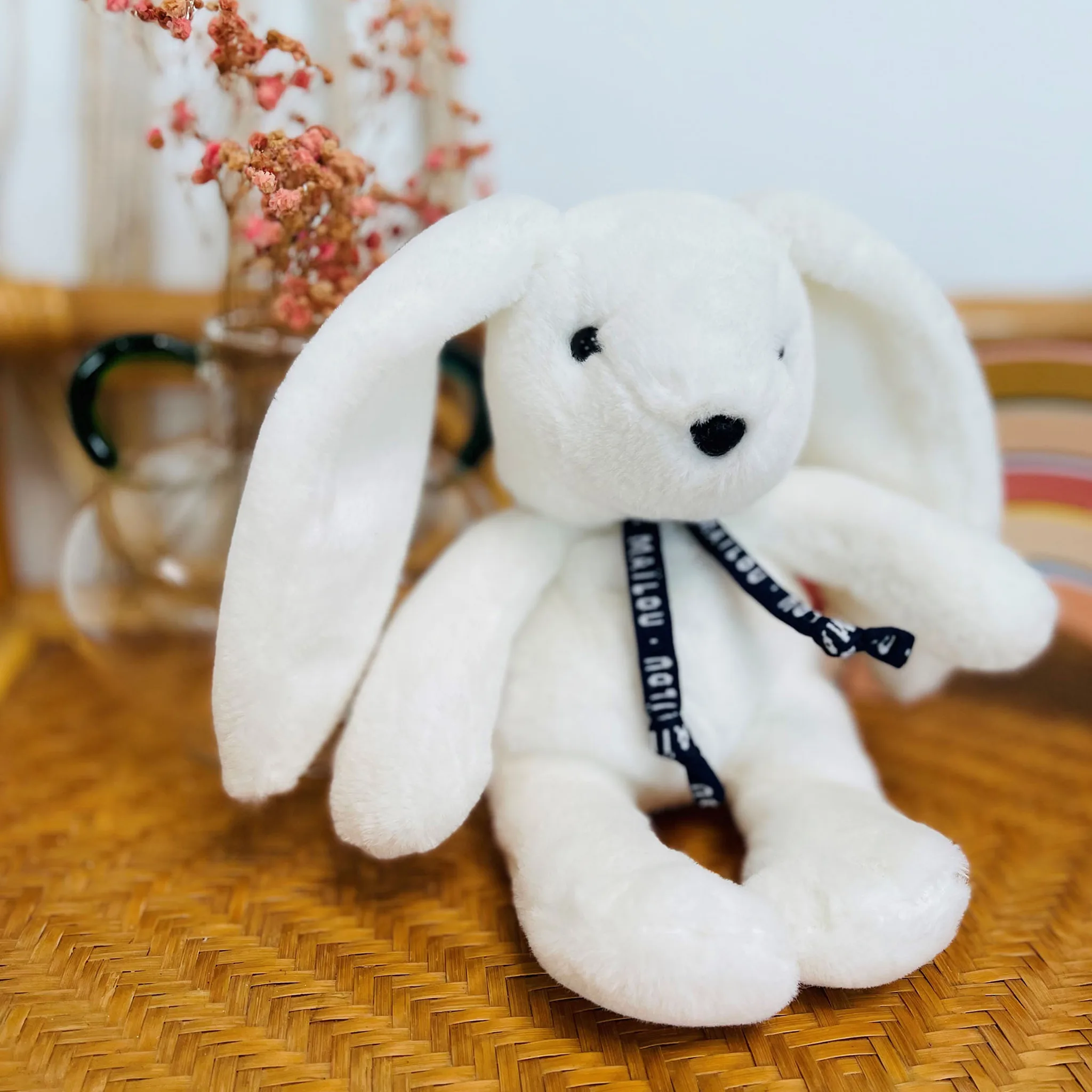 Petite peluche lapin blanc Dorlotin – Maïlou France – Image 2