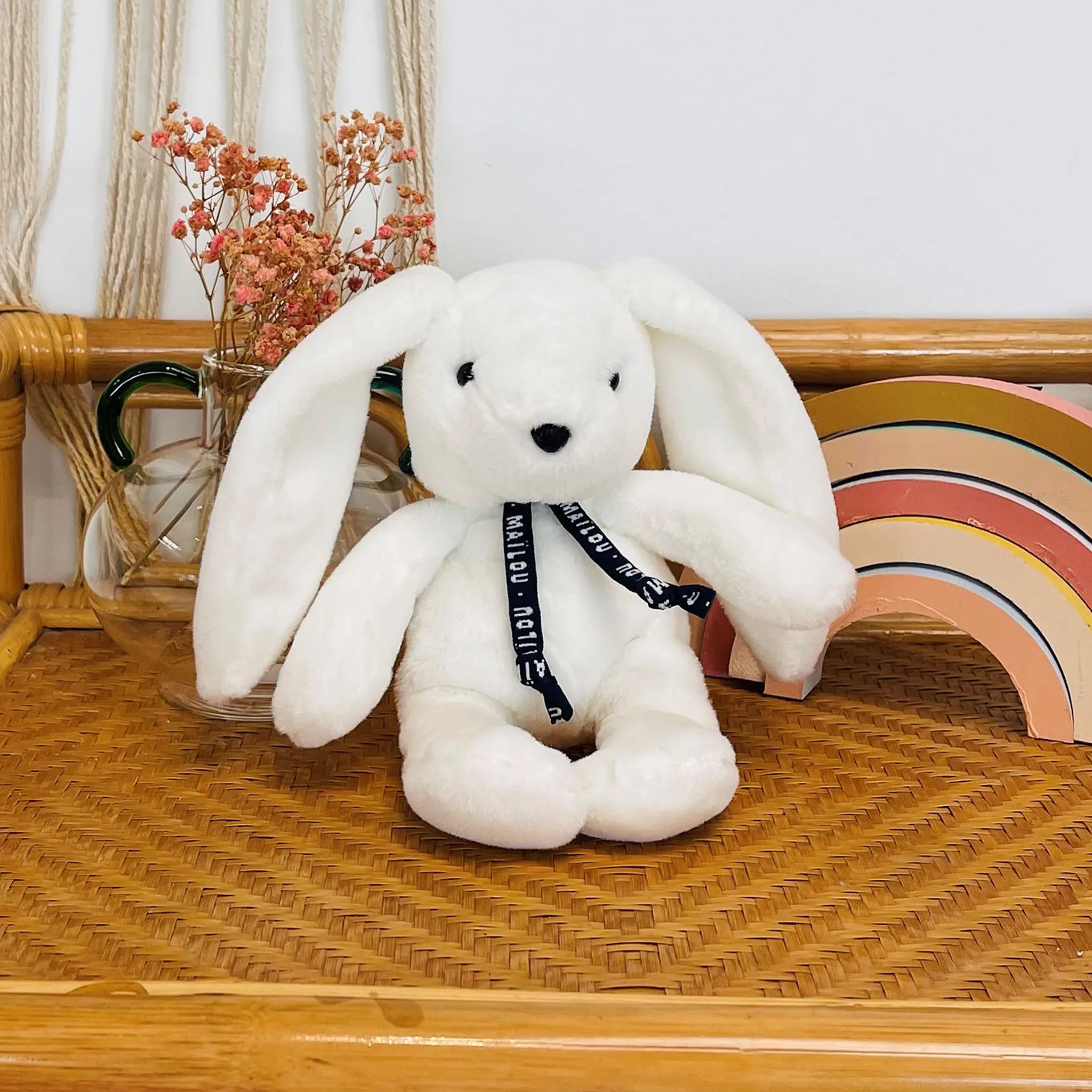 Petite peluche lapin blanc Dorlotin – Maïlou France – Image 4