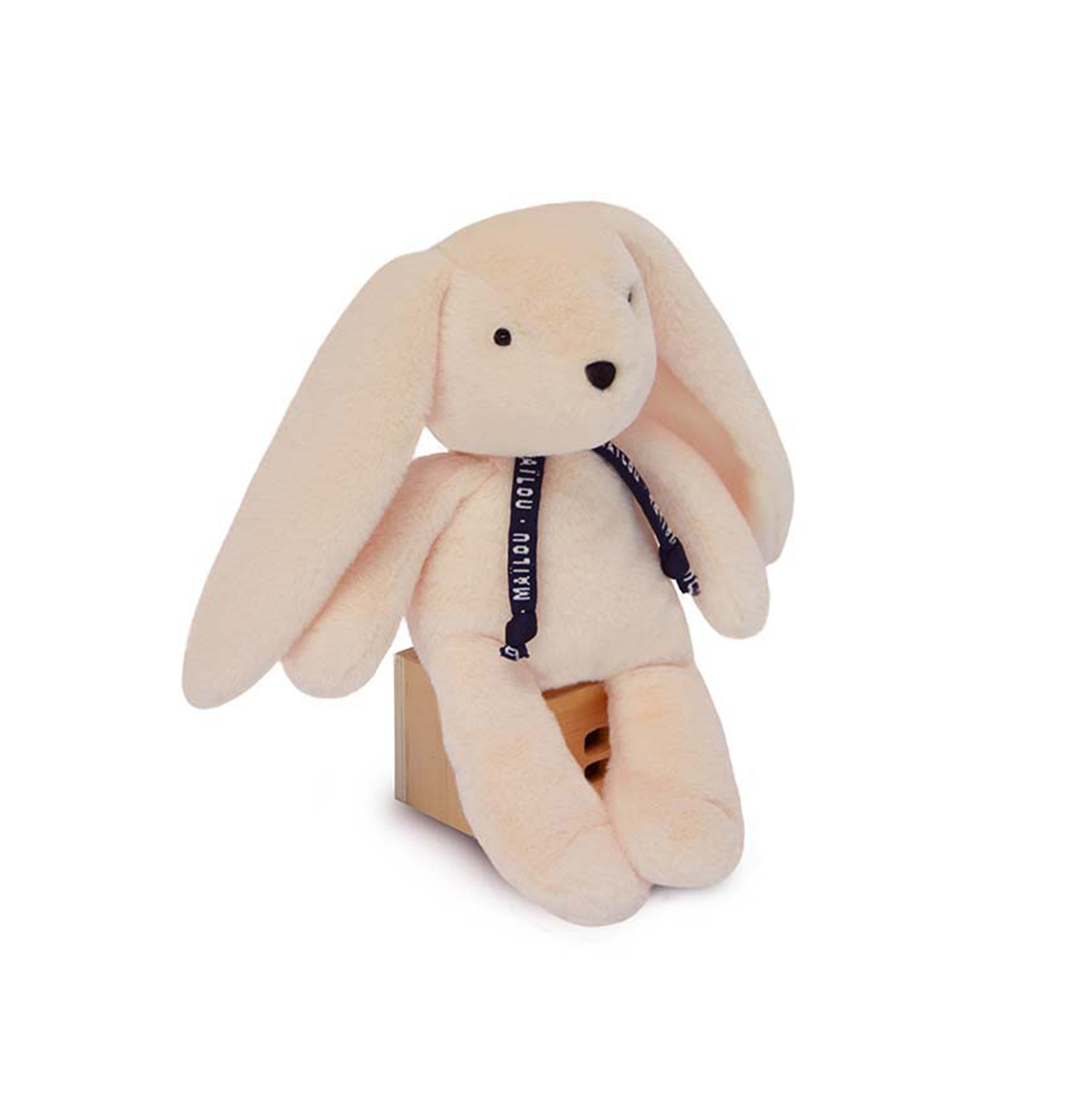 Petite peluche lapin ivoire Dorlotin – Maïlou made in France