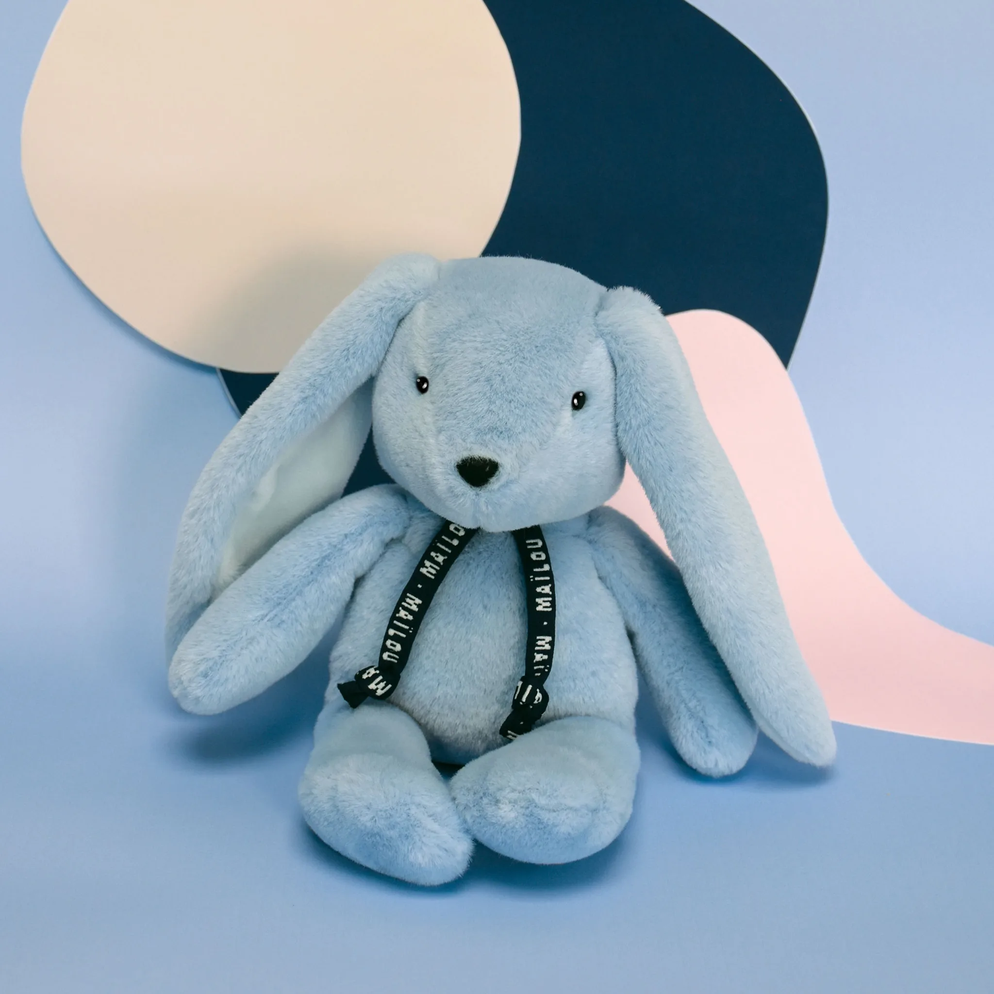 Petite peluche lapin bleu Dorlotin – Maïlou France – Image 4