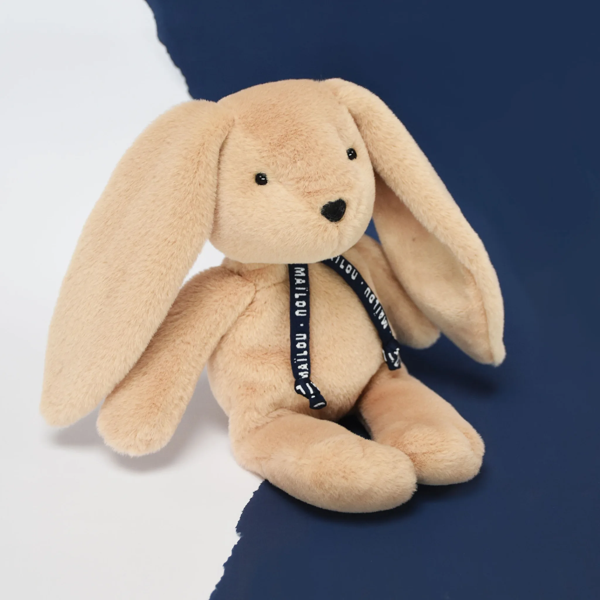 Peluche lapin beige bébé – Dorlotin artisanale Maïlou France – Image 2
