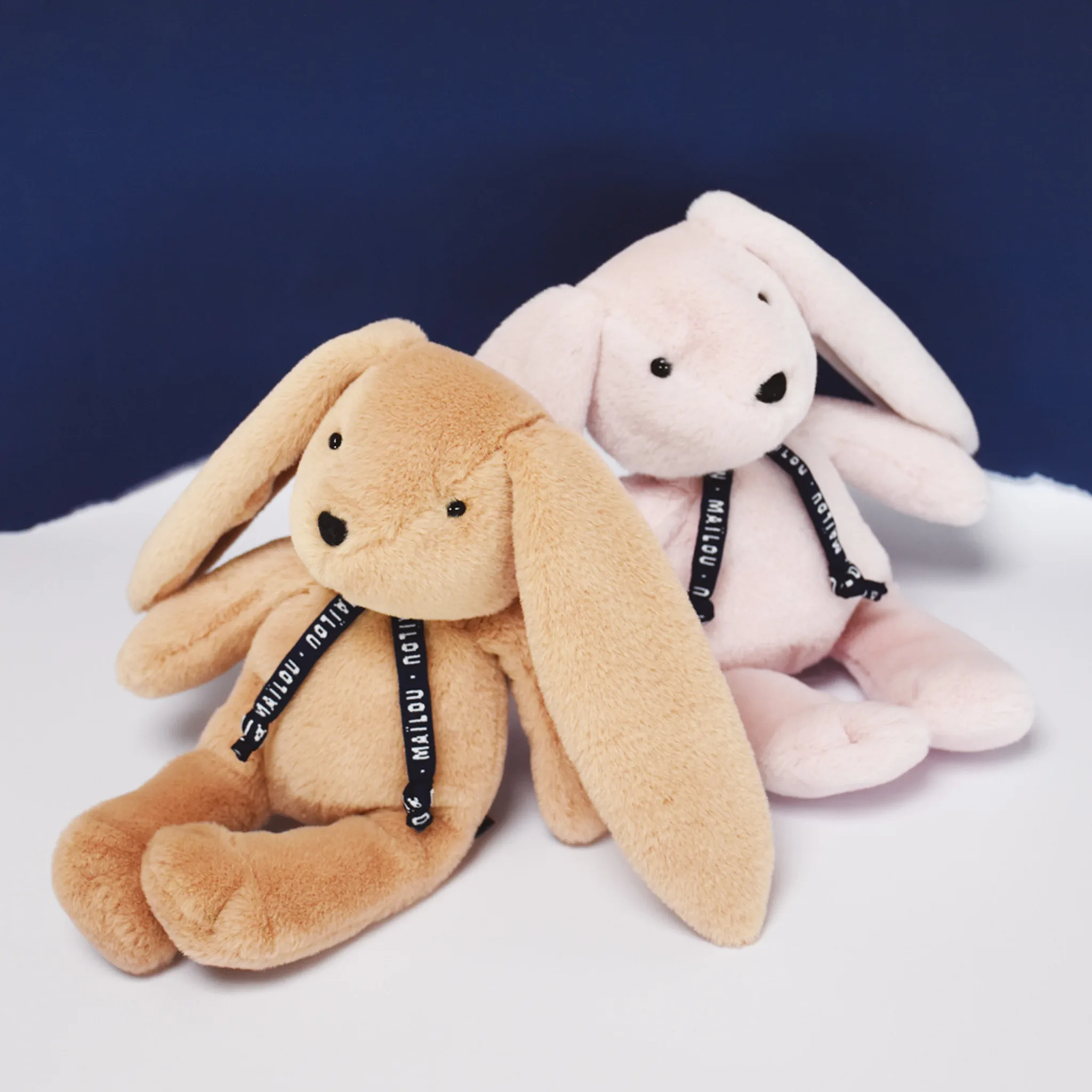 Peluche lapin beige bébé – Dorlotin artisanale Maïlou France – Image 4