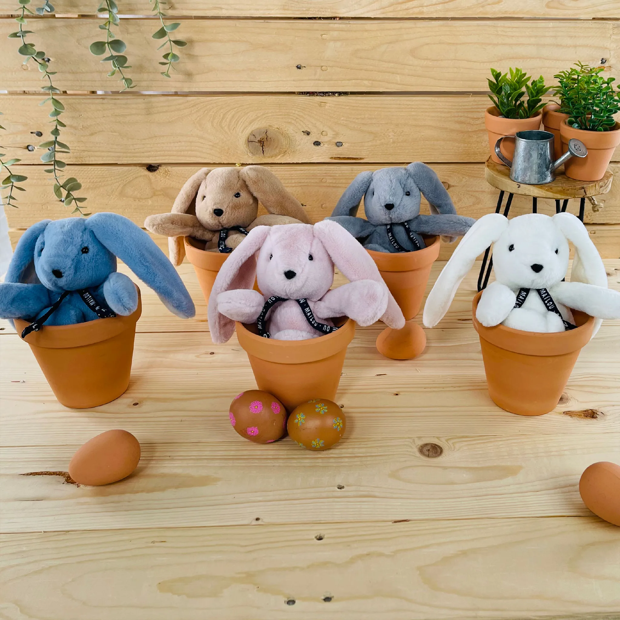 Peluche lapin beige bébé – Dorlotin artisanale Maïlou France – Image 5