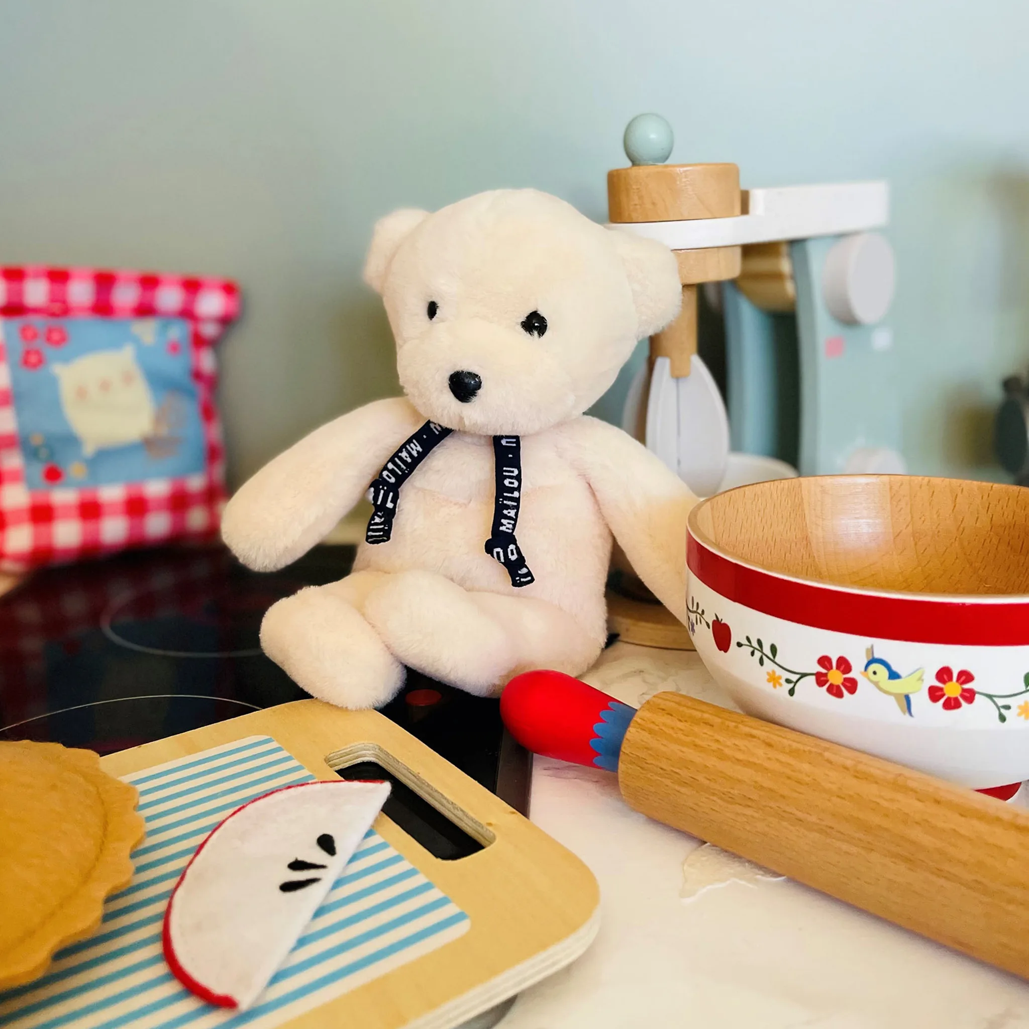 Petite Peluche Made in France - Ours Dorlotin Maïlou Ivoire – Image 2