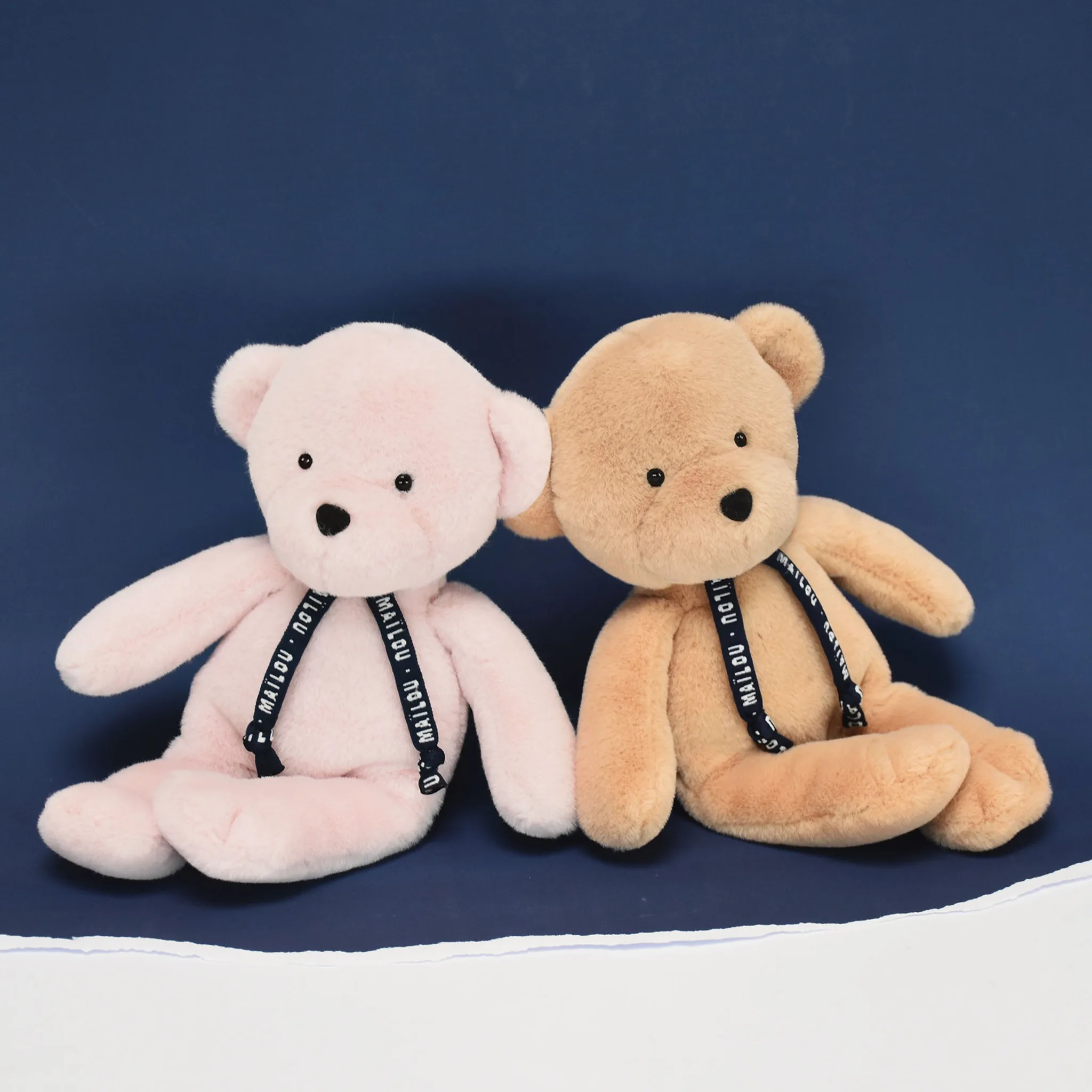 Petite peluche ours rose – Dorlotin cousu main France – Image 3