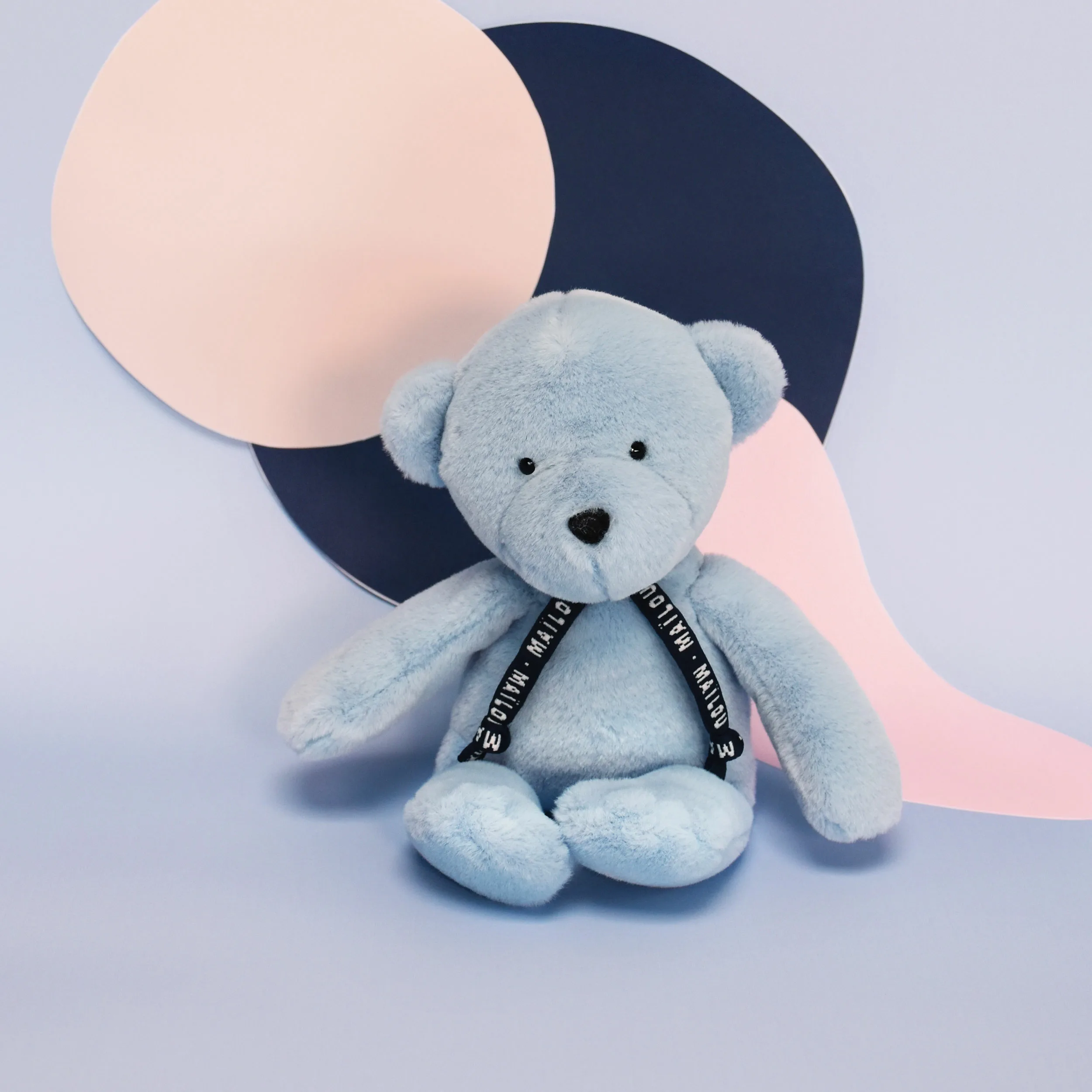 Petite peluche bleue Maïlou Ours – Dorlotin fabriqué en France – Image 2