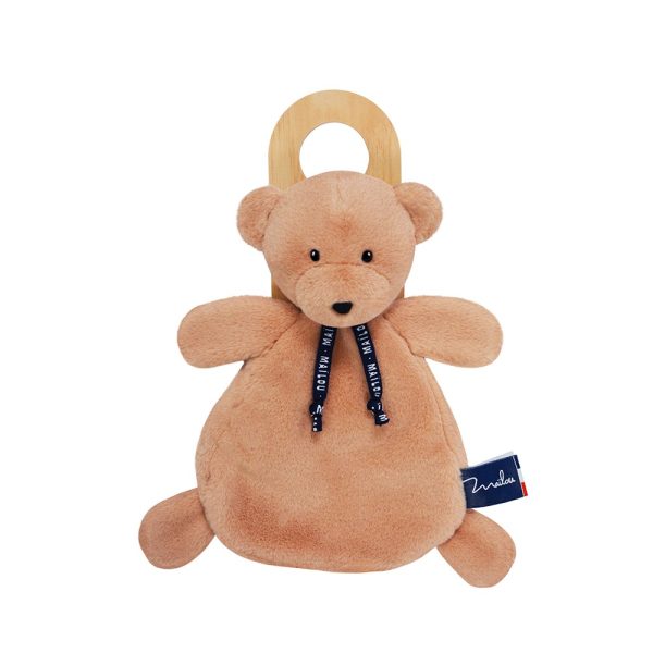 Doudou Plat Ours Dorlotin Beige Ma Lou Tradition Doudous Bio Et Peluches Made In France