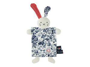 Doudou plat, fabrication française, lapin, Maïlou, tradition bretonne, made in france, doudou petit format