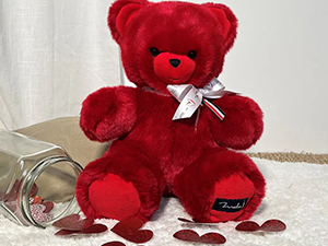 Peluche, cadeau, saint-valentin, amour, doudou, peluche française, fabrication française, made in france, Maïlou tradition