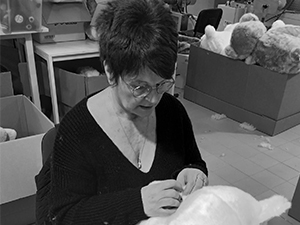 Portrait, Guerche, doudou, ours français, peluche, Maïlou tradition, Made in france