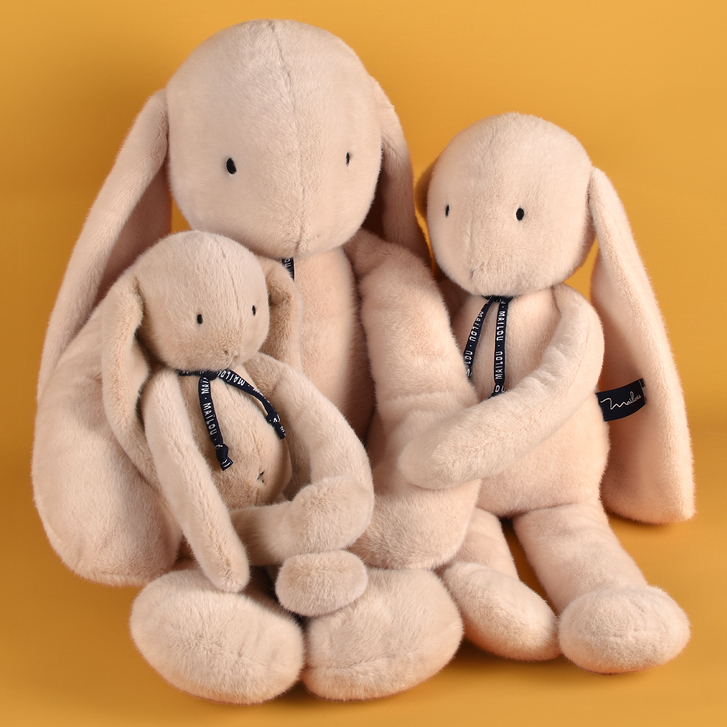 Lapins Méloé Beige 37cm, 56cm et 70cm
