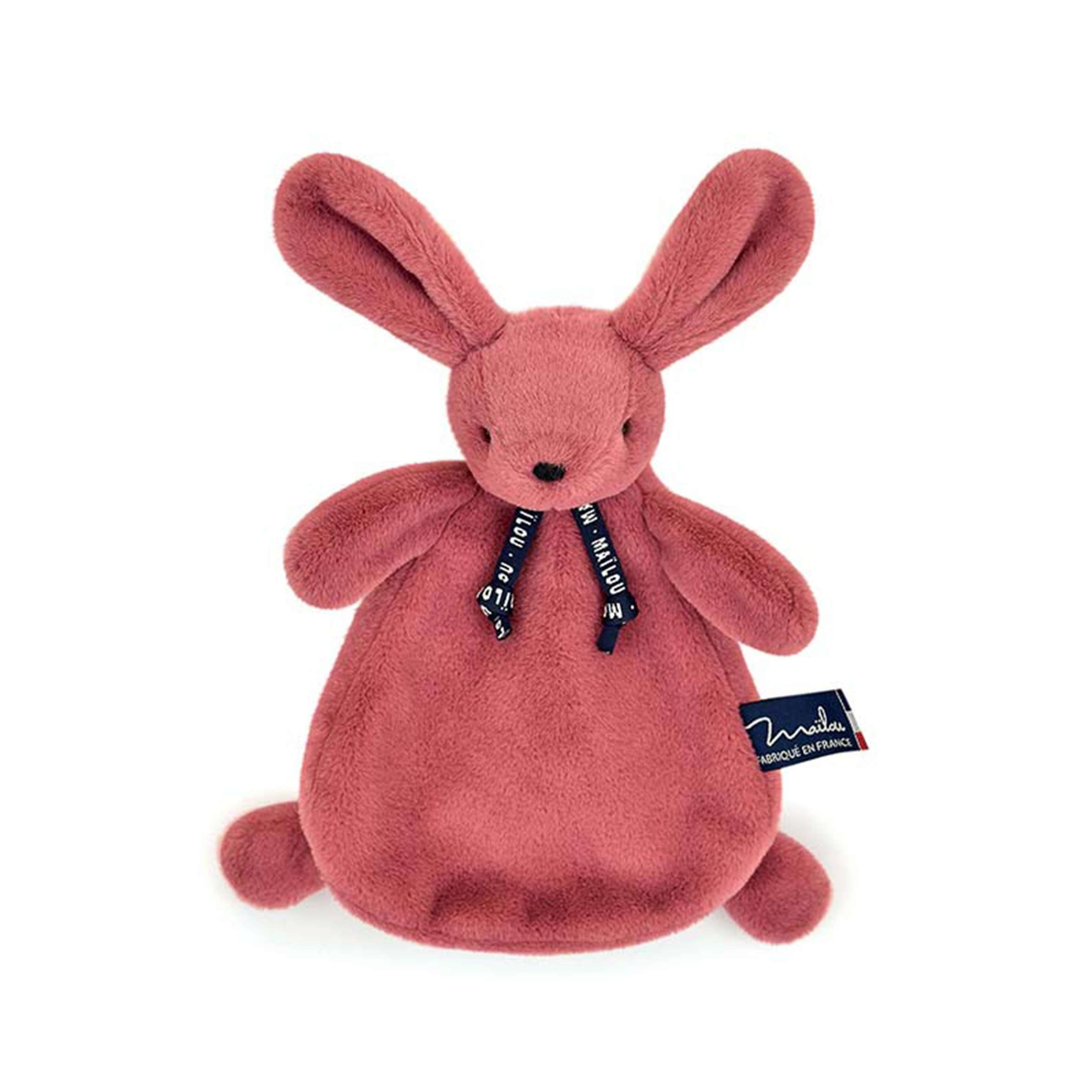 Doudou Lapin bois de rose tout doux - Collection Dorlotin