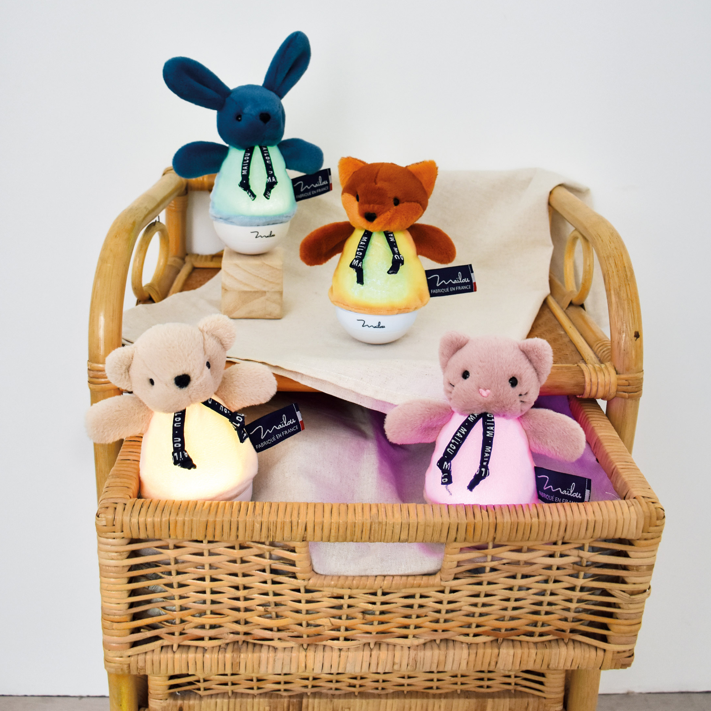 Veilleuse Musicale Renard Roux – doudou lumineux 16 cm – Image 6