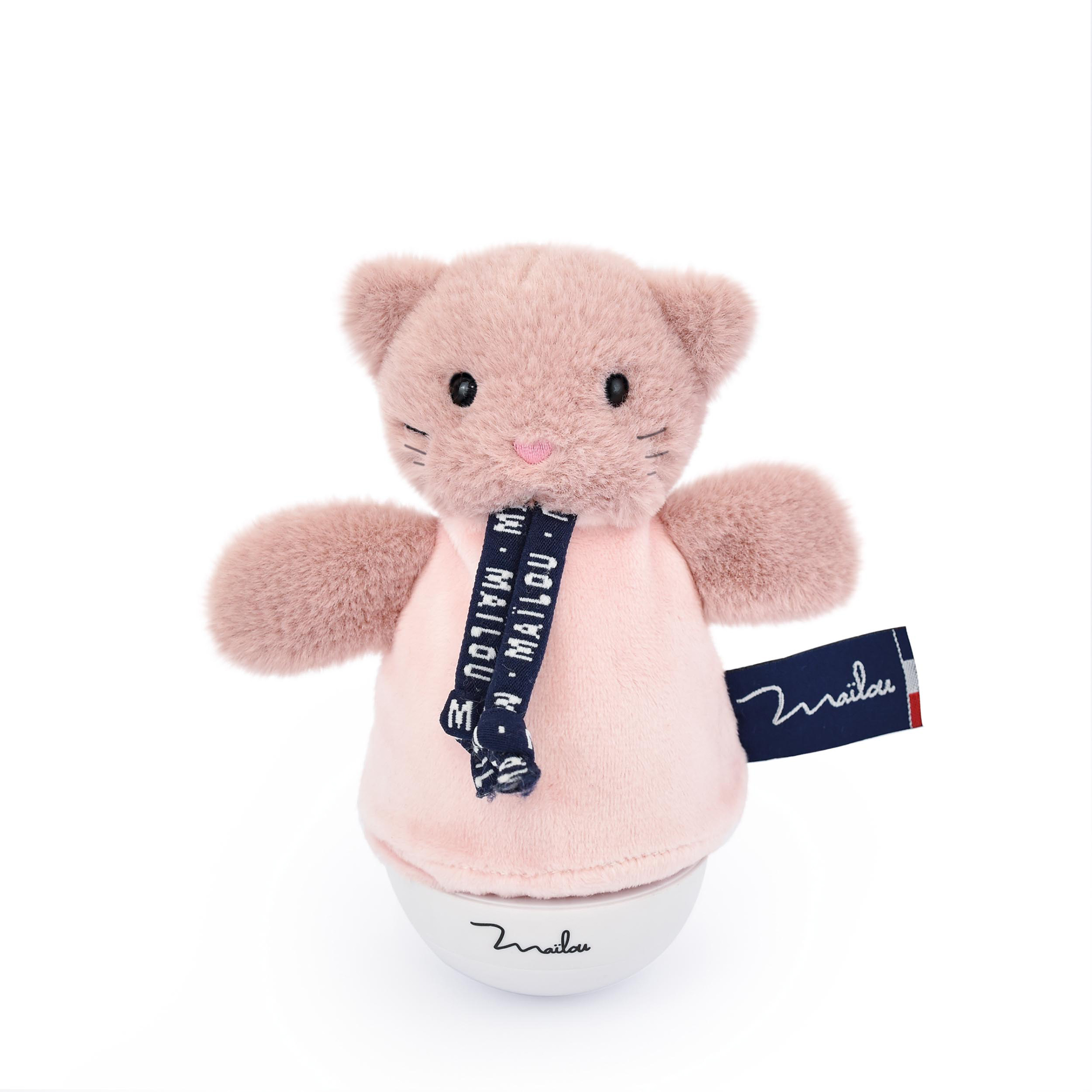 Veilleuse Lapin Rose Rêve peluche lumineuse culbuto 16 cm
