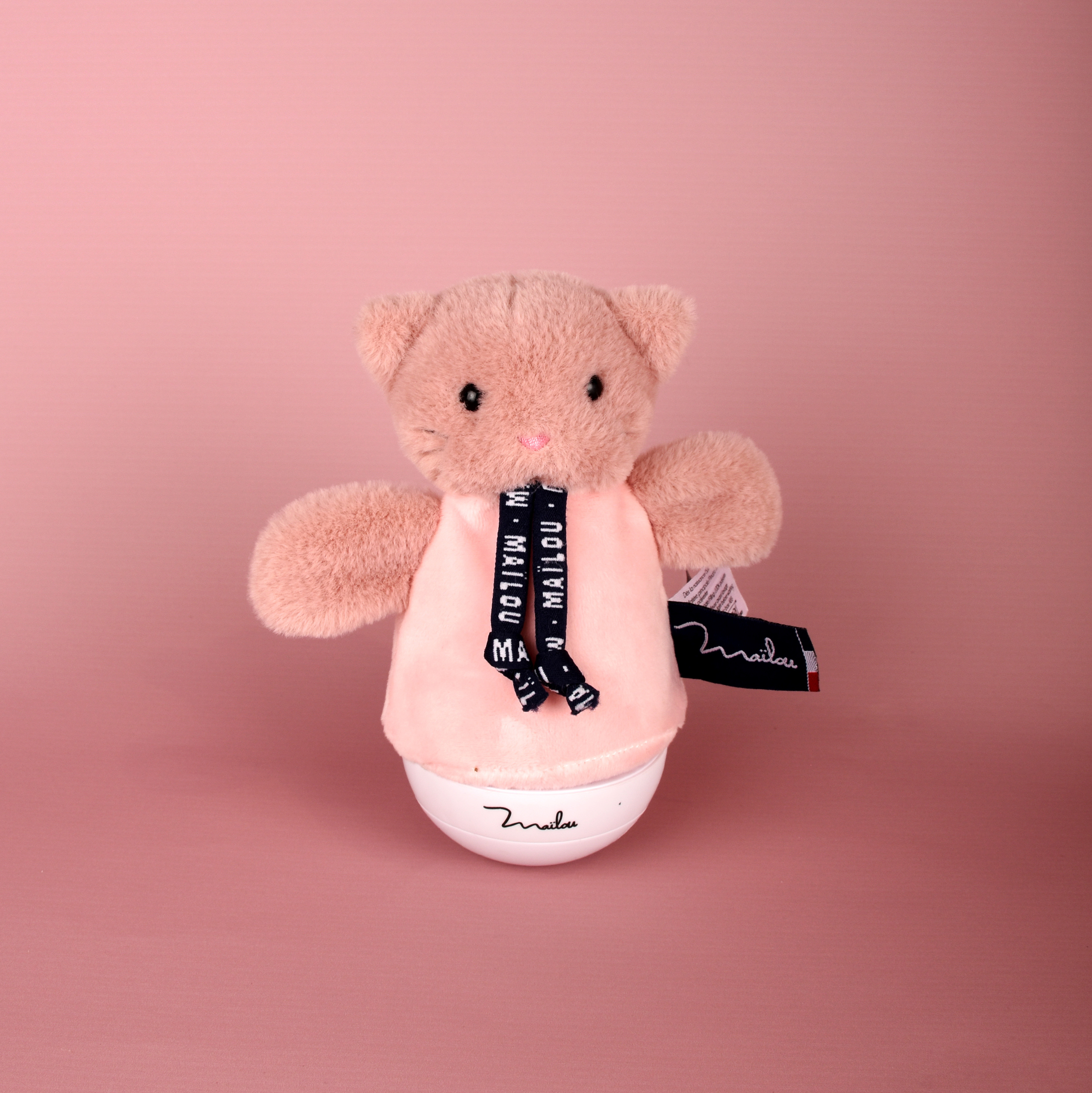 Veilleuse chat rose culbuto