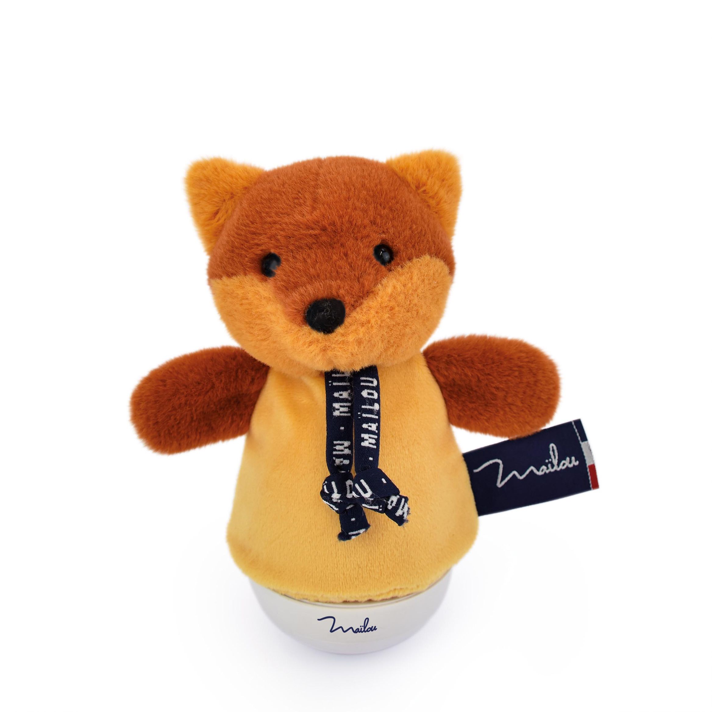Veilleuse Musicale Renard Roux doudou lumineux 16 cm