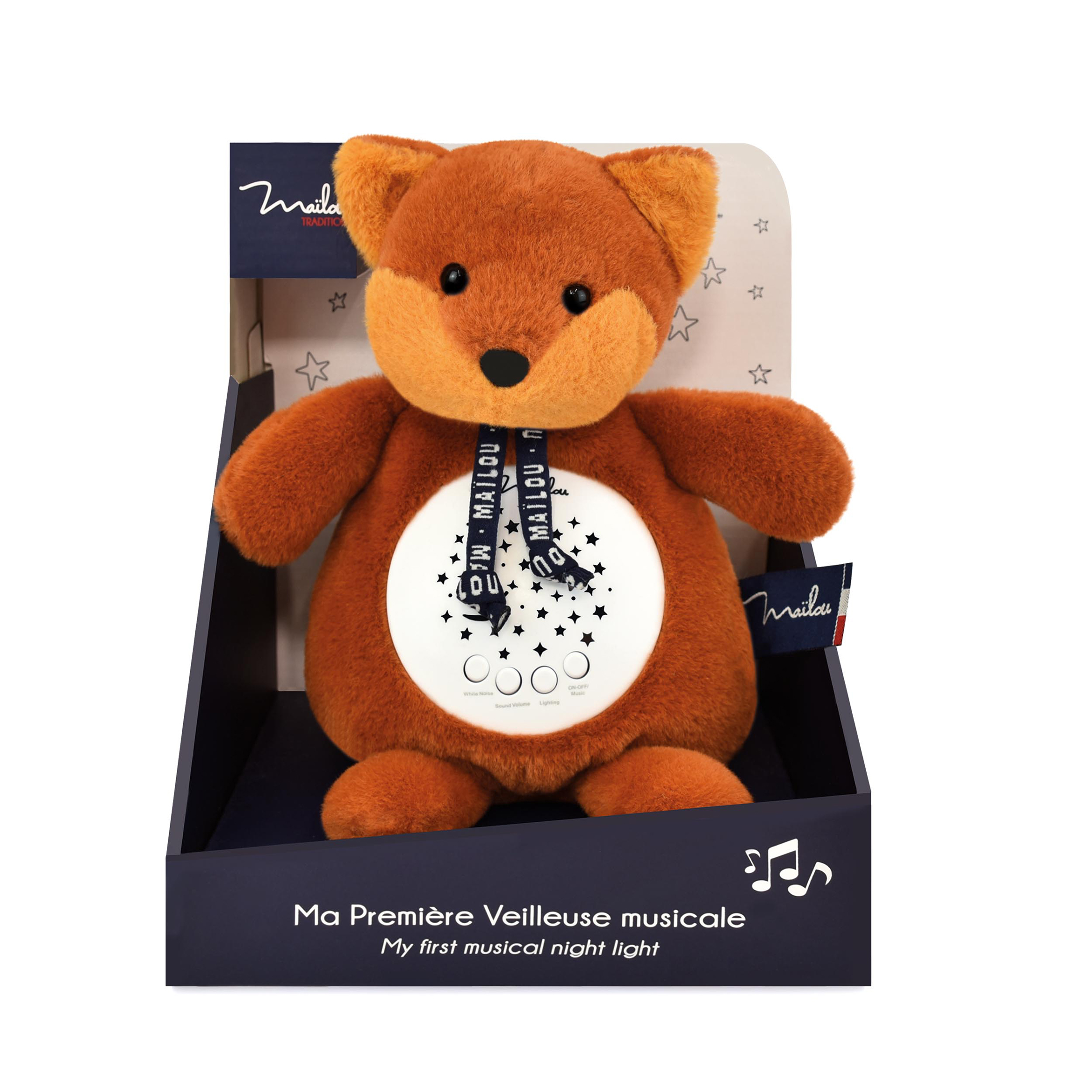 Veilleuse Musicale Maïlou Tradition - Renard Dorlotin Roux 19 cm – Image 3