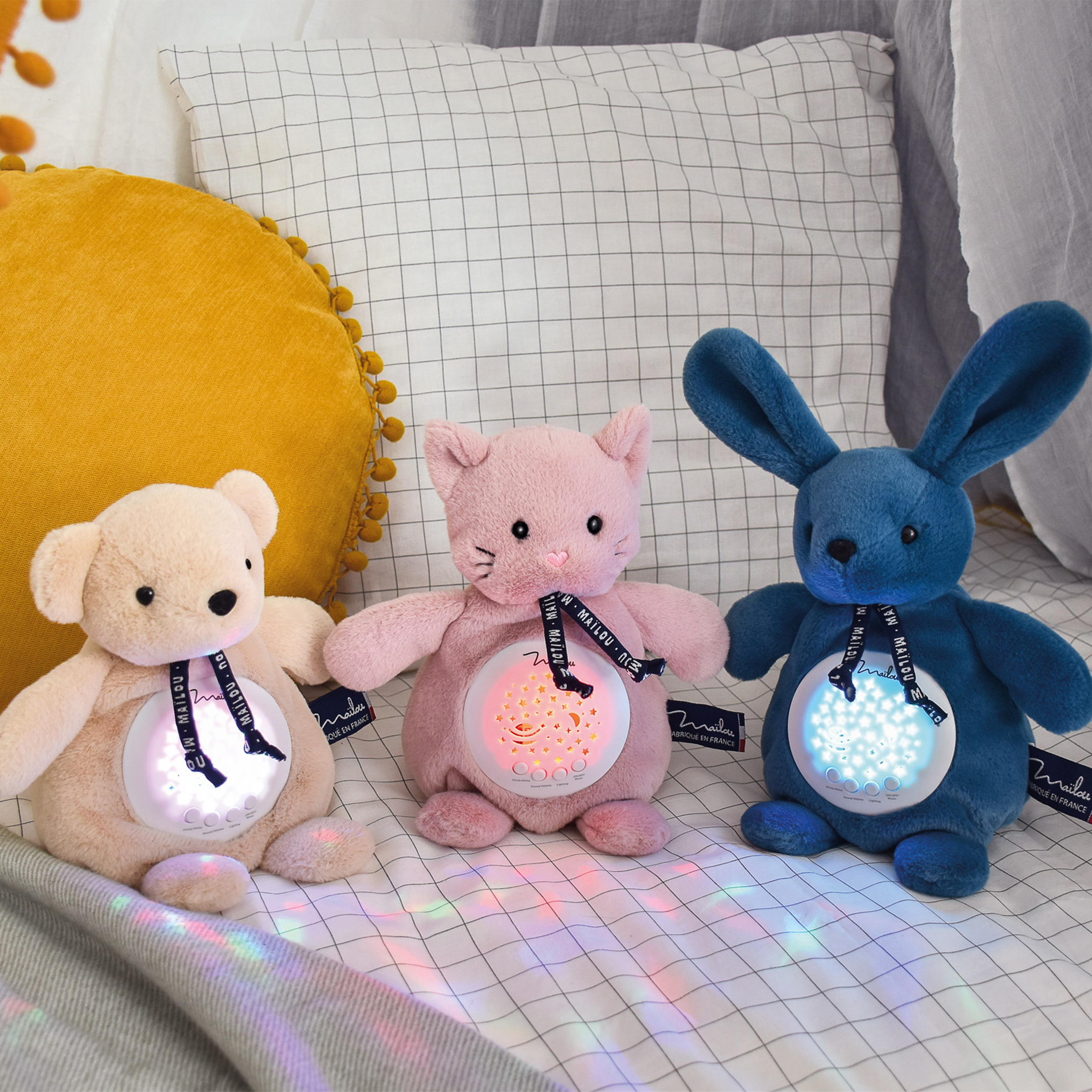 Veilleuse Musicale bébé Ours Dorlotin - Projection mur – Image 5