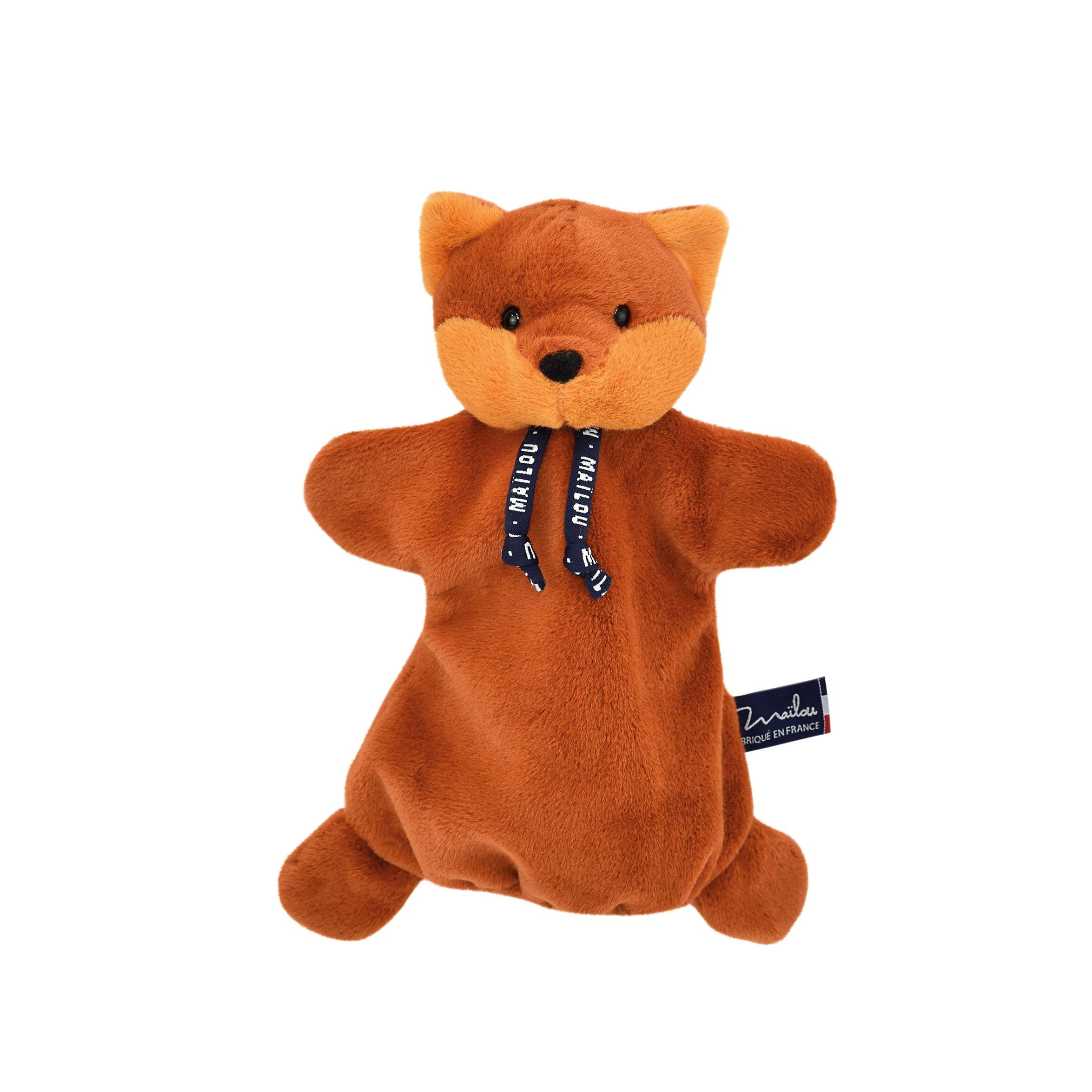 Marionnette Renard roux Dorlotin fabriquée en Bretagne