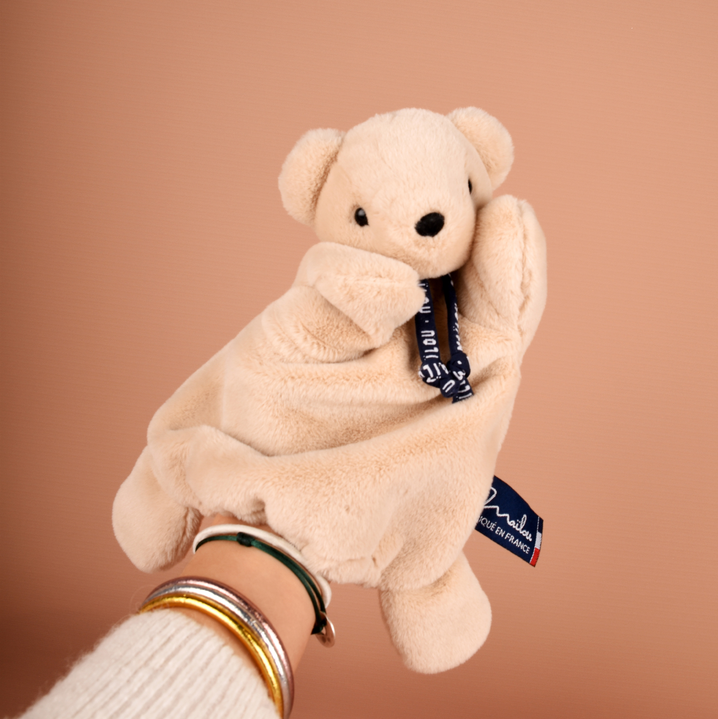 Marionnette Ours Beige