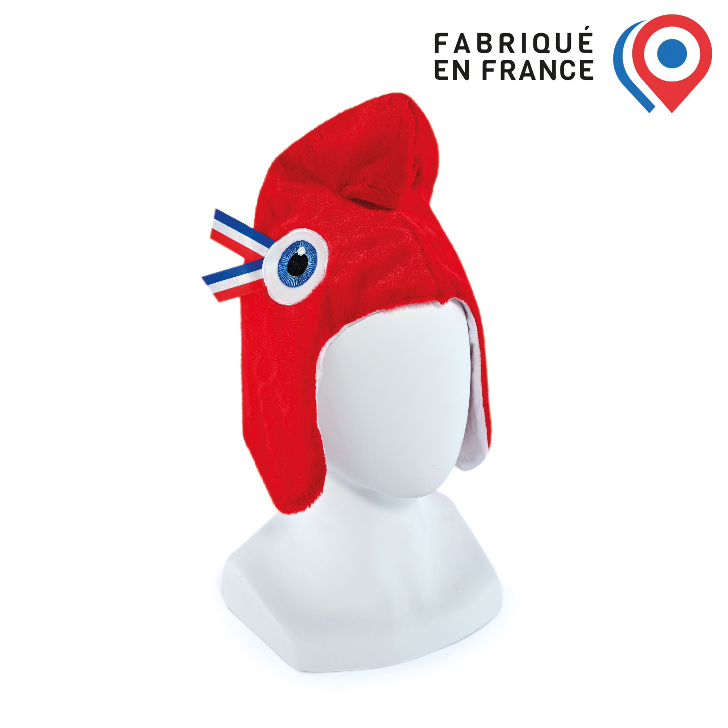 Kit supporter chapeau Phryge JO Paris 2024 Fabriqué en France Maïlou Tradition Doudous en