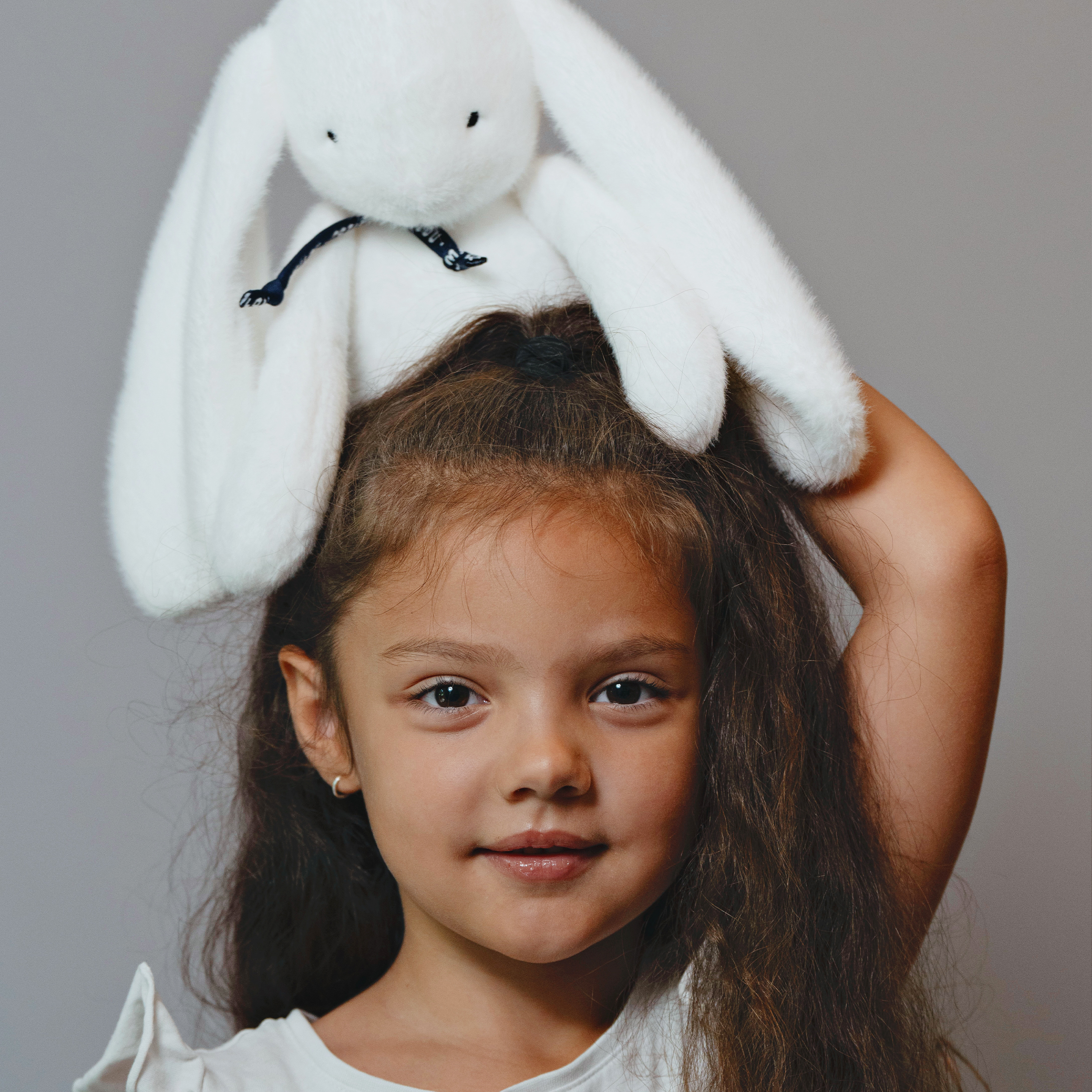 Lapin Méloé Blanc 37cm