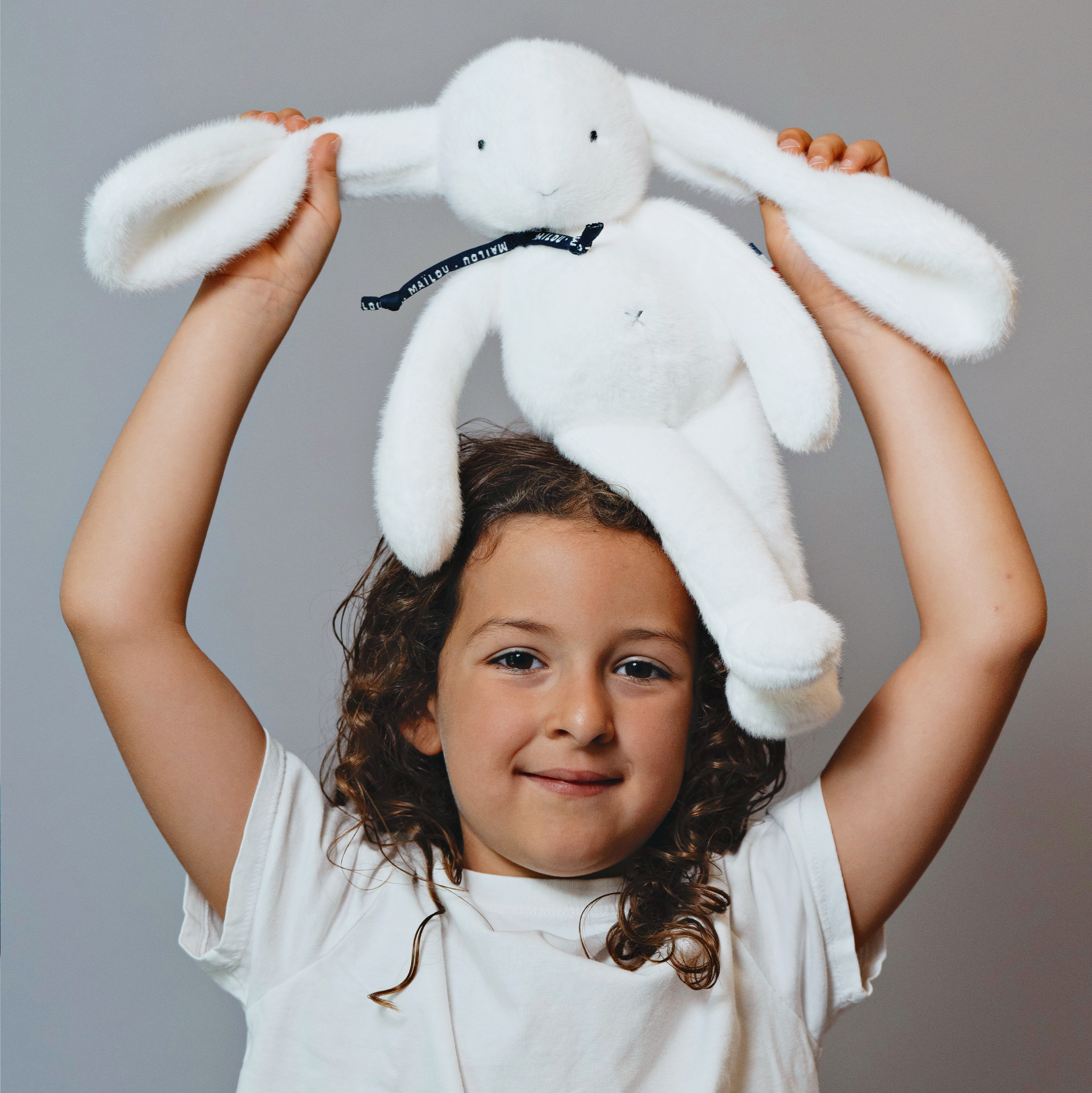 Lapin Méloé Blanc 37cm