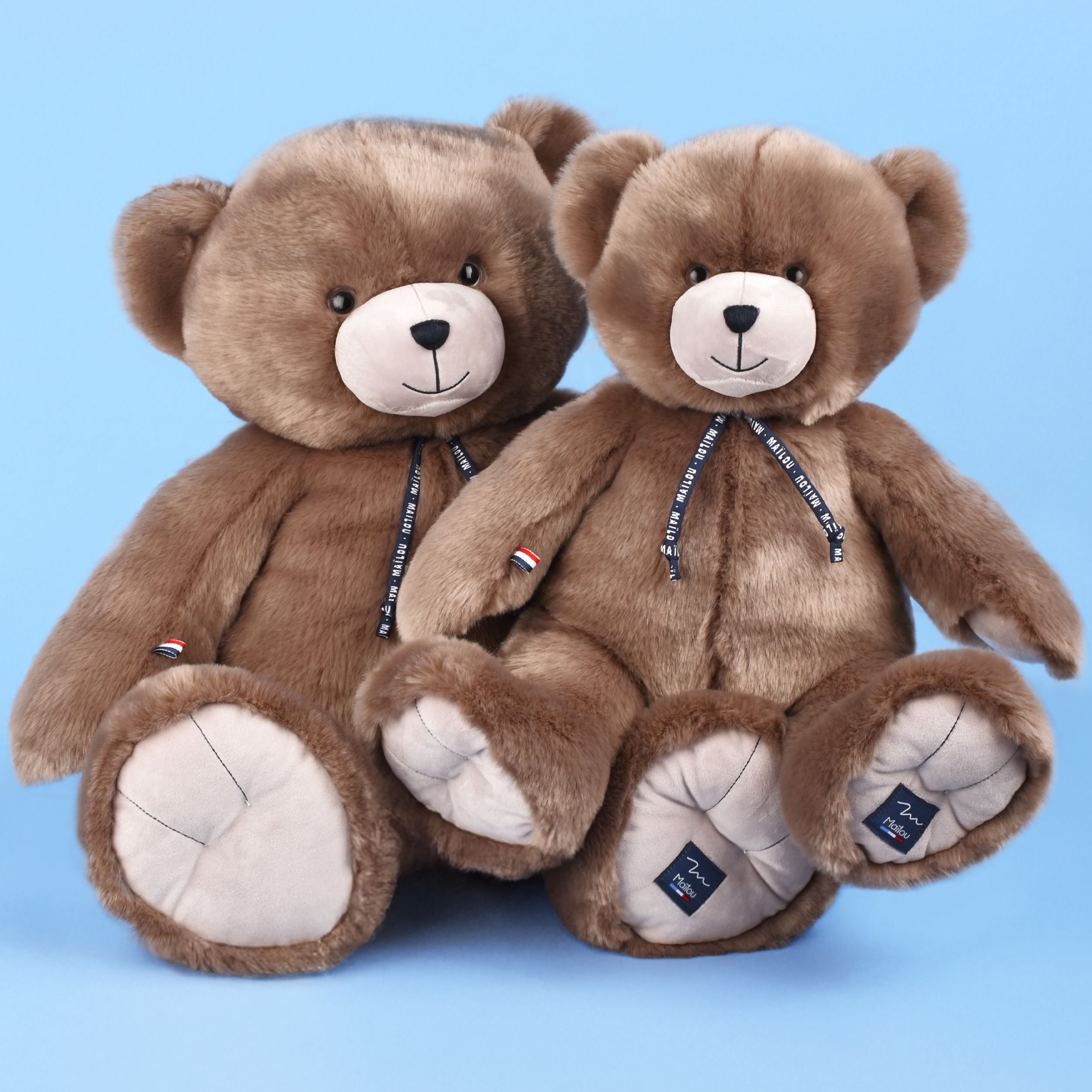 Ours Maïlou 50 cm en peluche artisanale