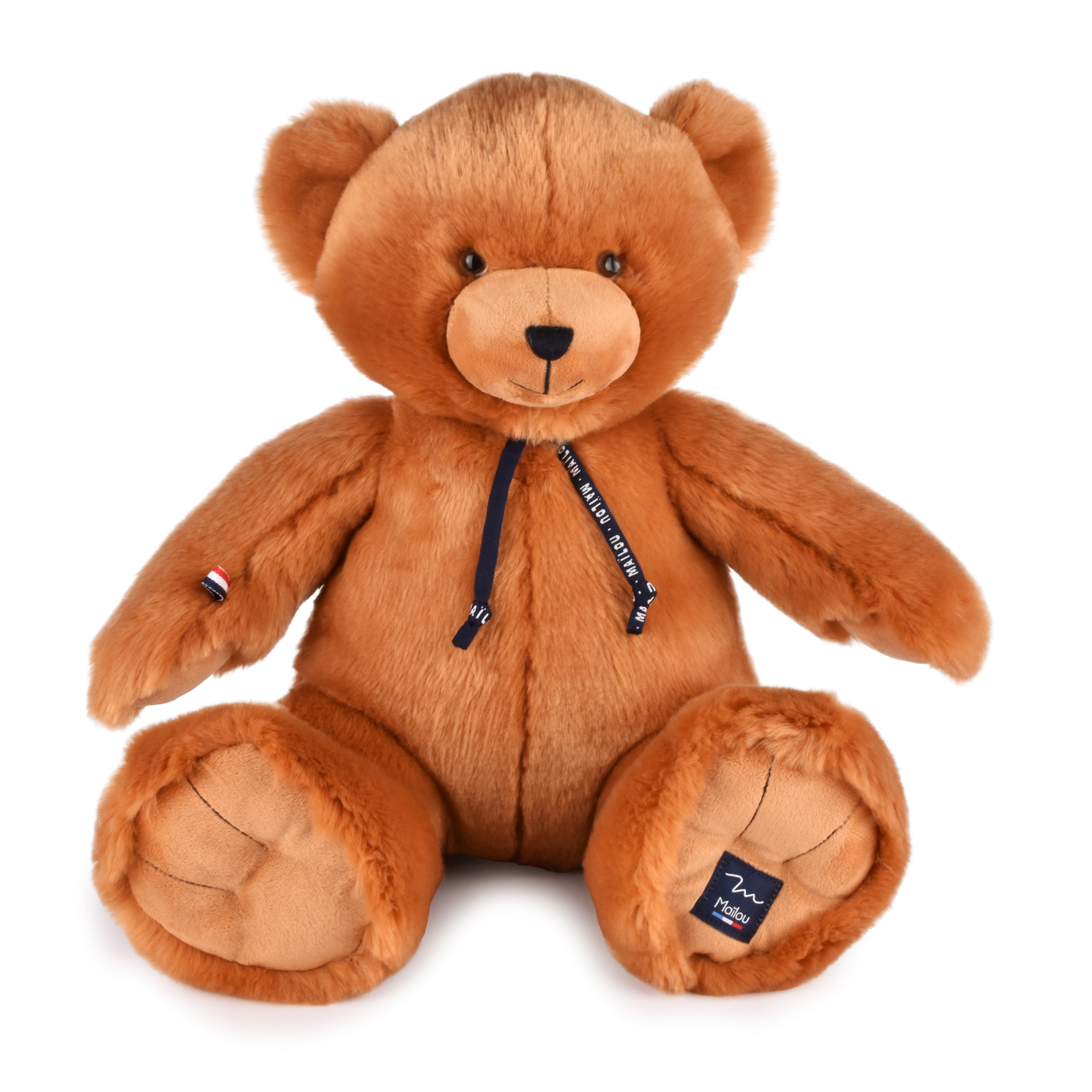 Ours en peluche caramel fabriqué main