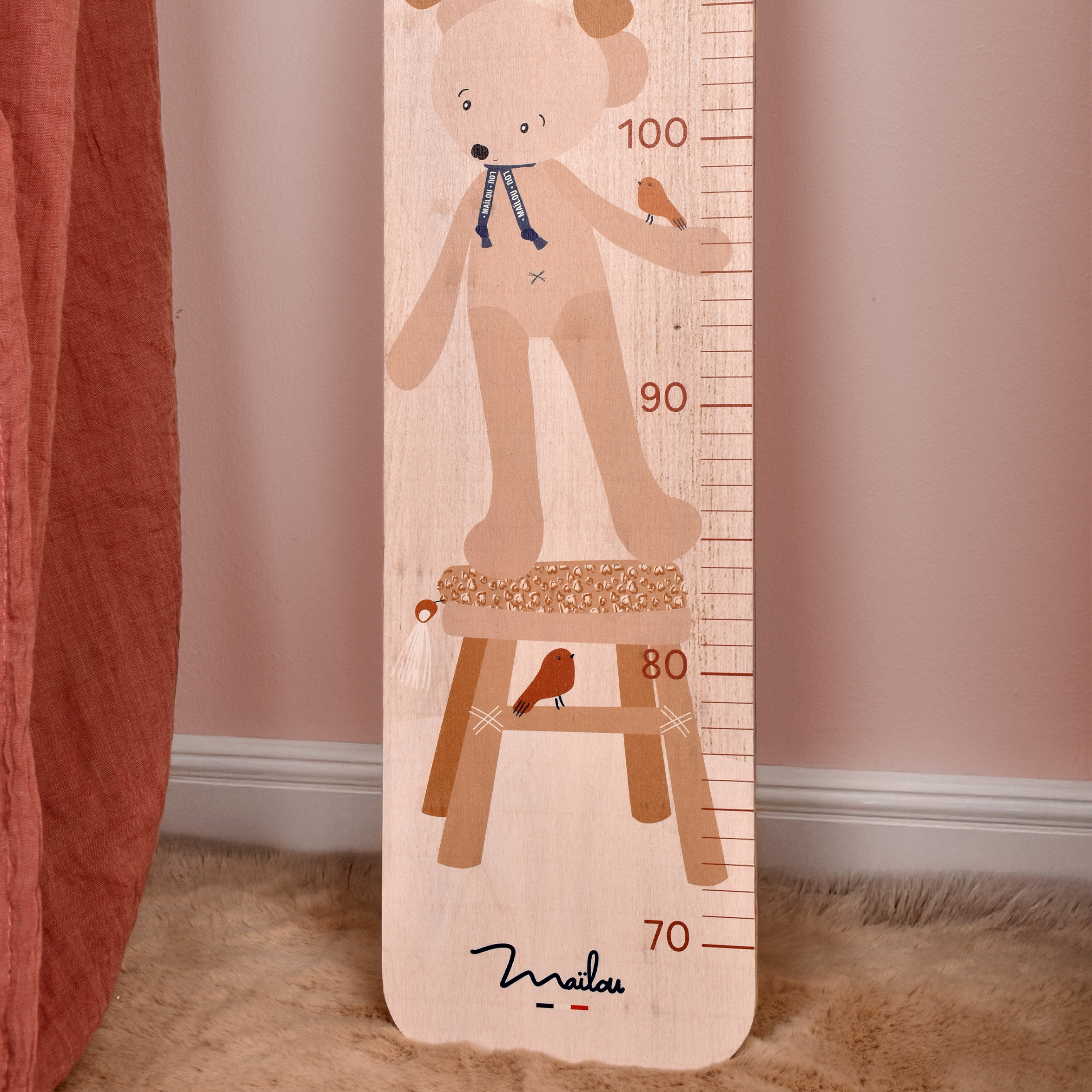 Toise Maïlou Ours bois naturel