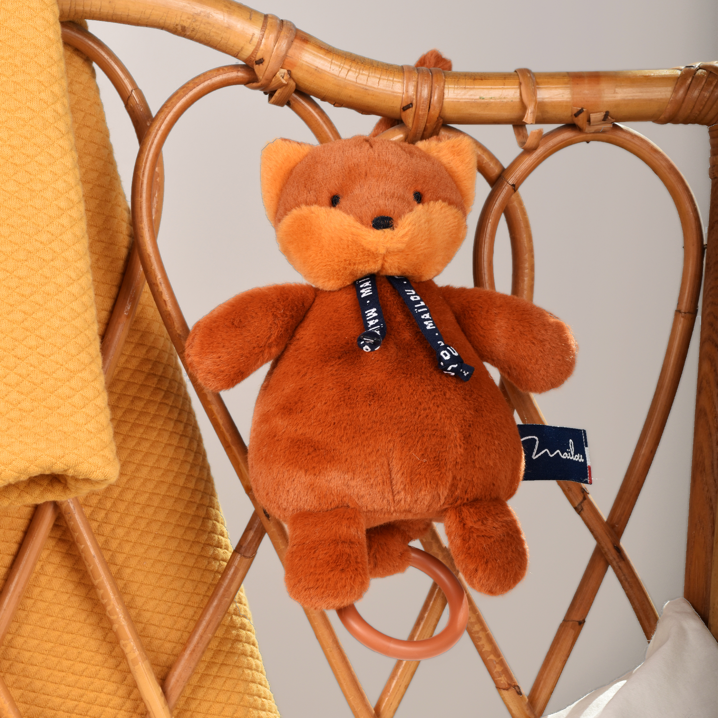 Renard Dorlotin Boite à musique -Fauve