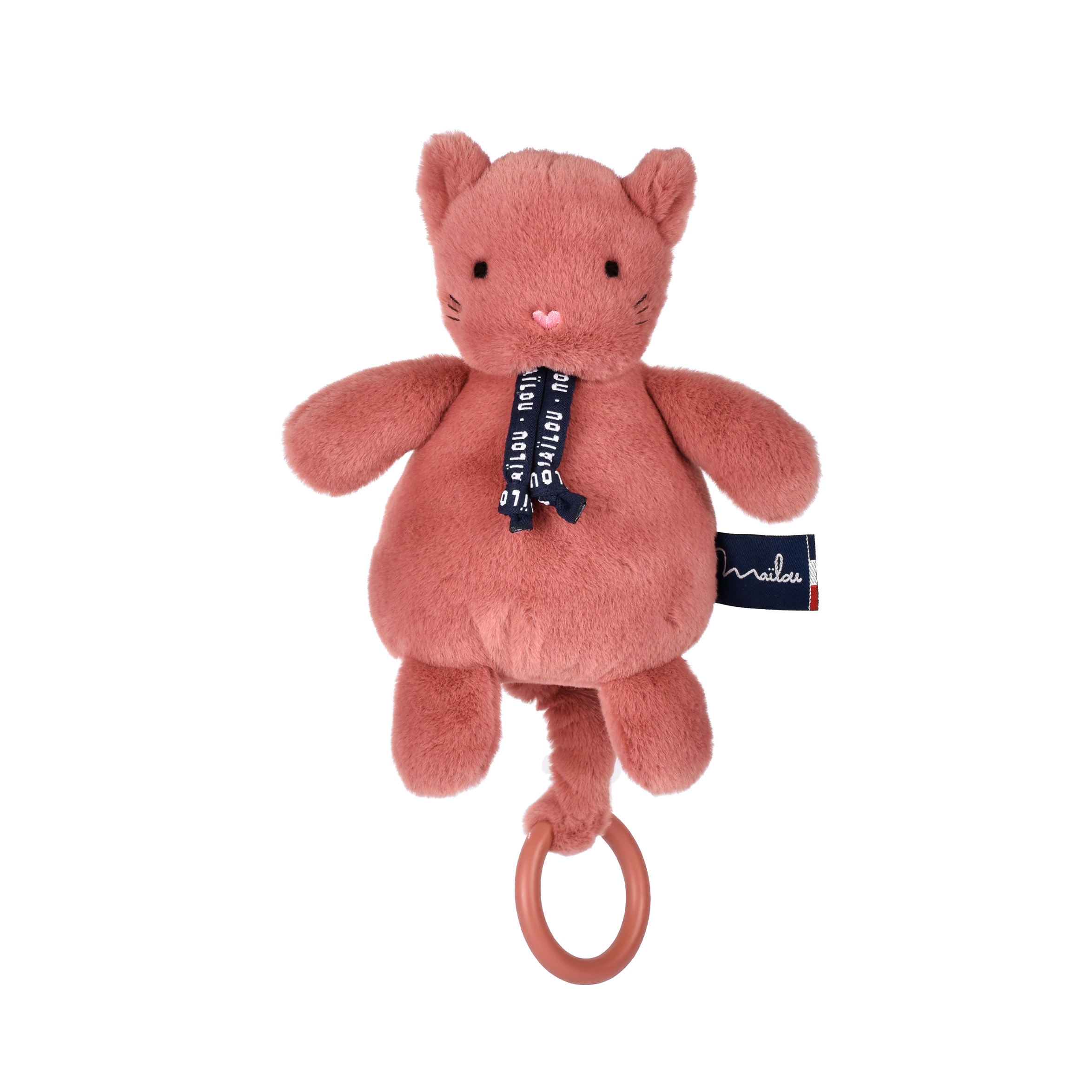 Chat Dorlotin Boite à musique - Bois de rose