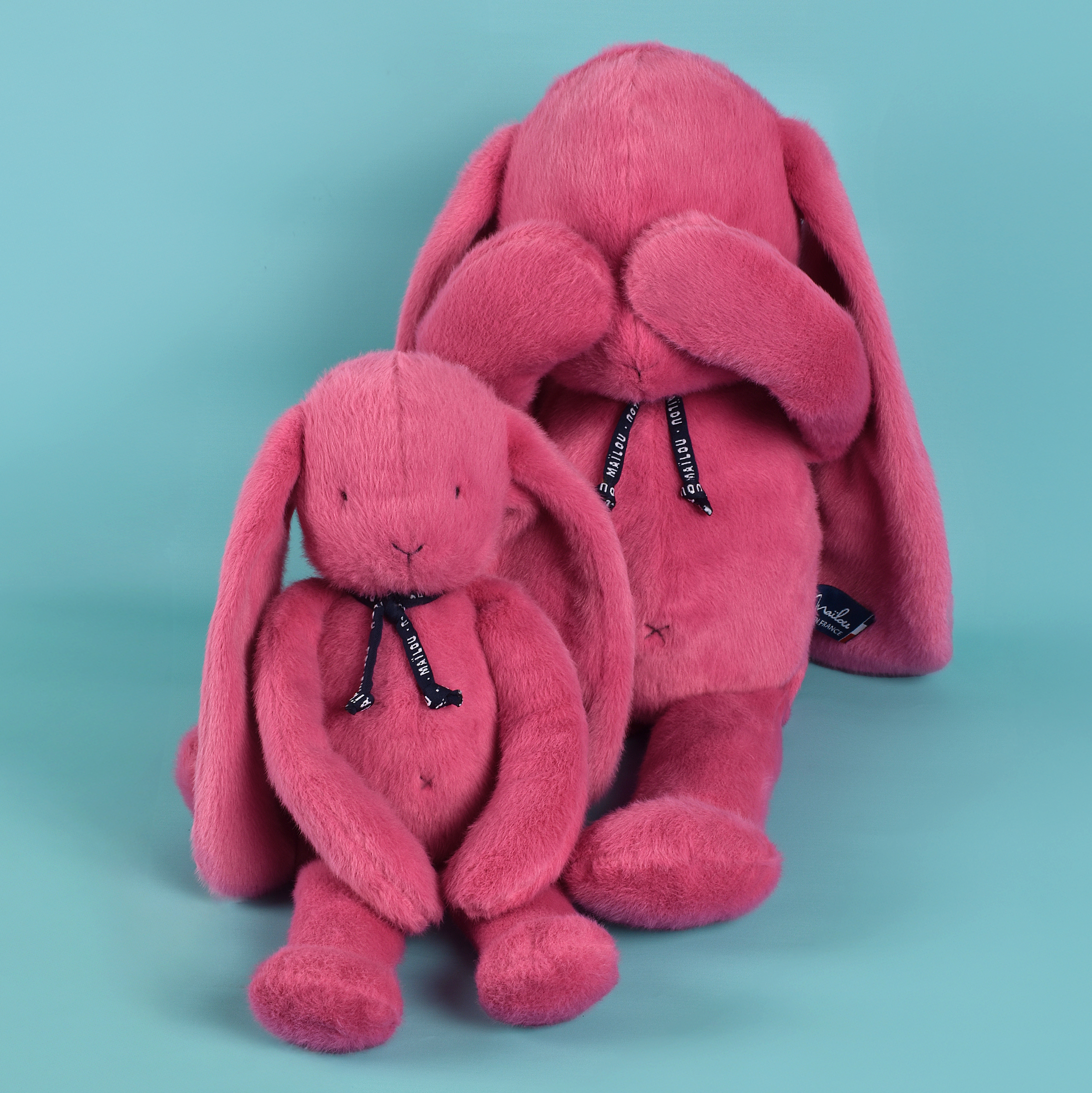 Lapins Méloé Rose bubble gum 37cm et 56cm