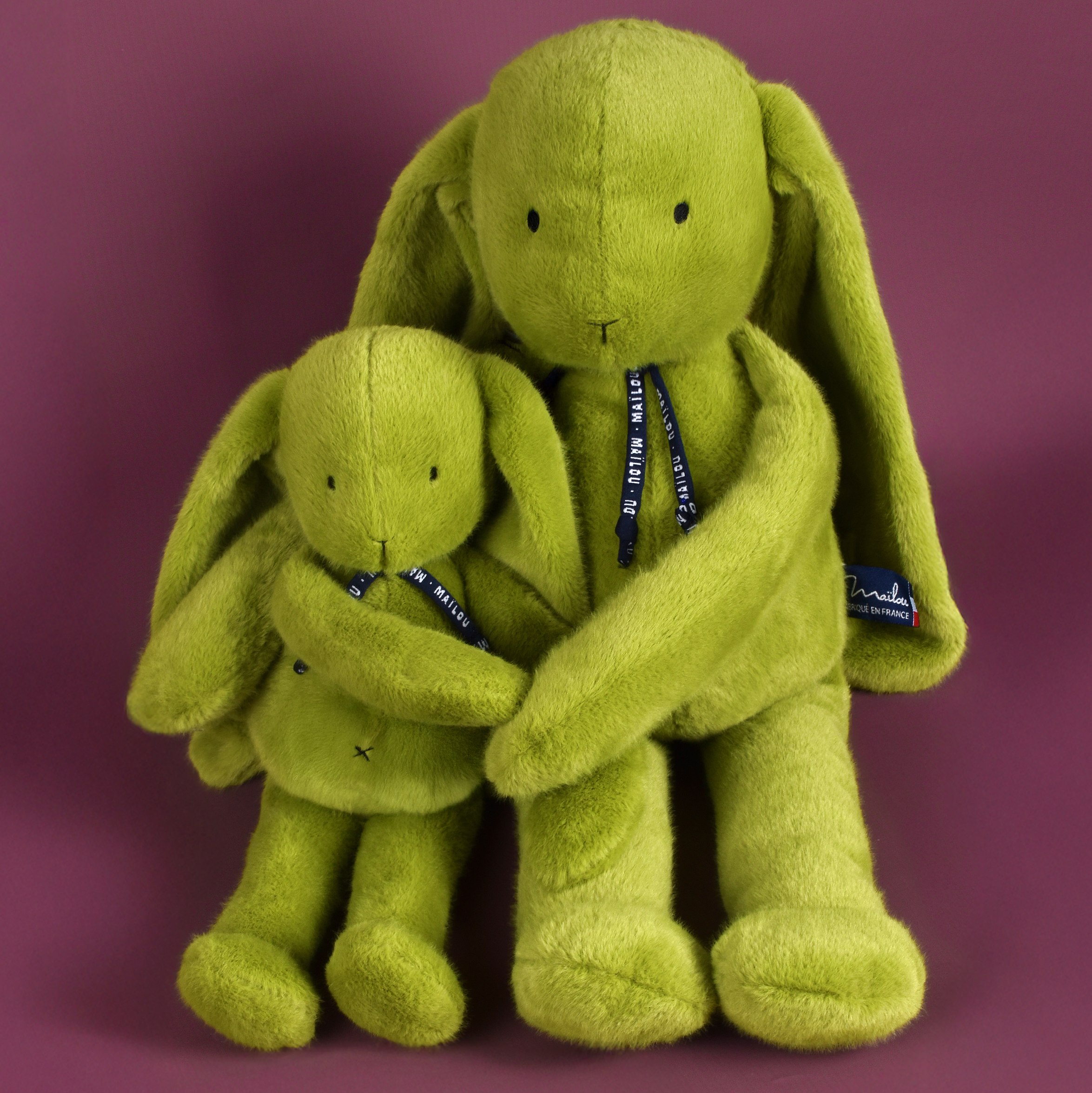 Lapins Méloé Pomme Granny 37cm et 56cm