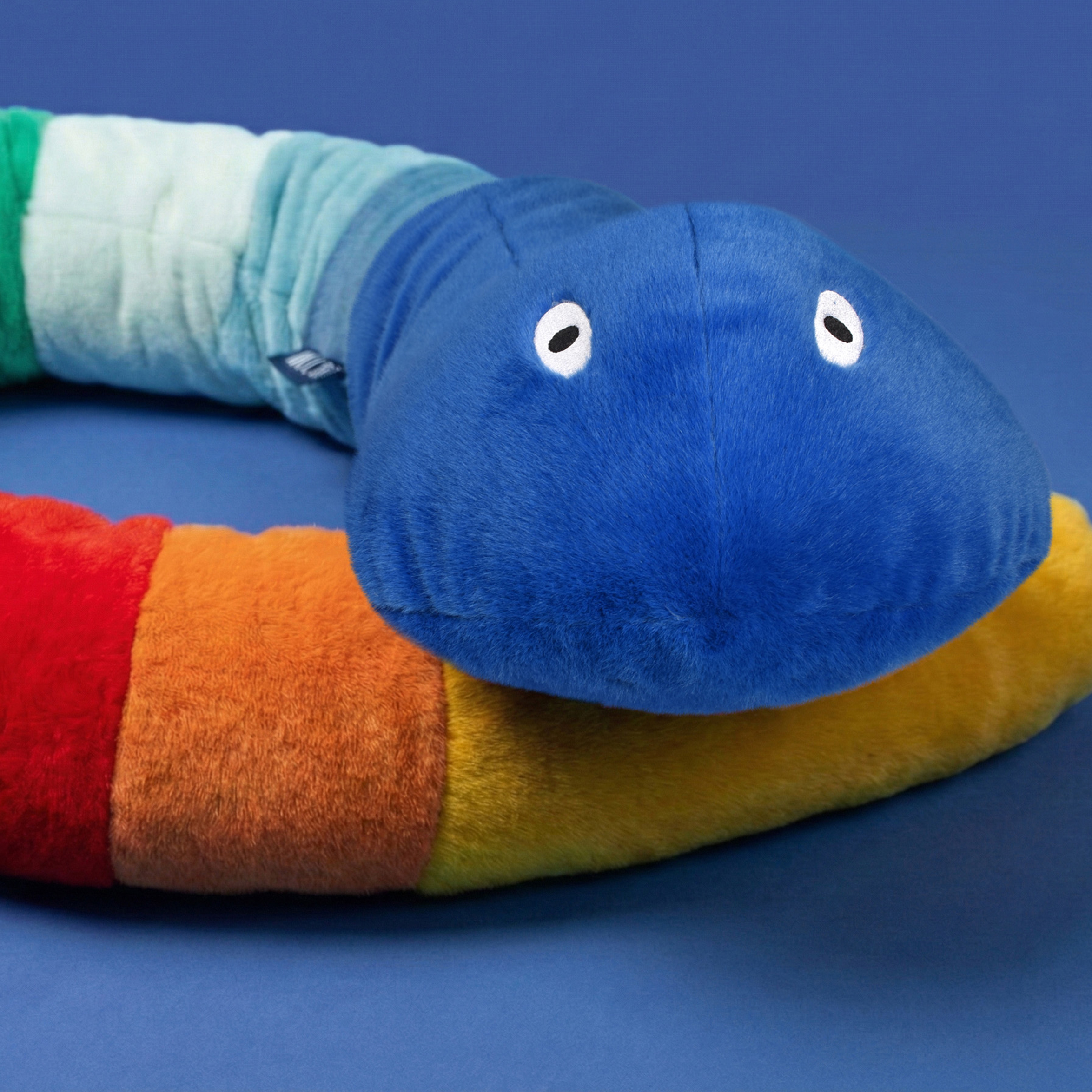 Virgule ,le gentil serpent multicolore 250cm tête