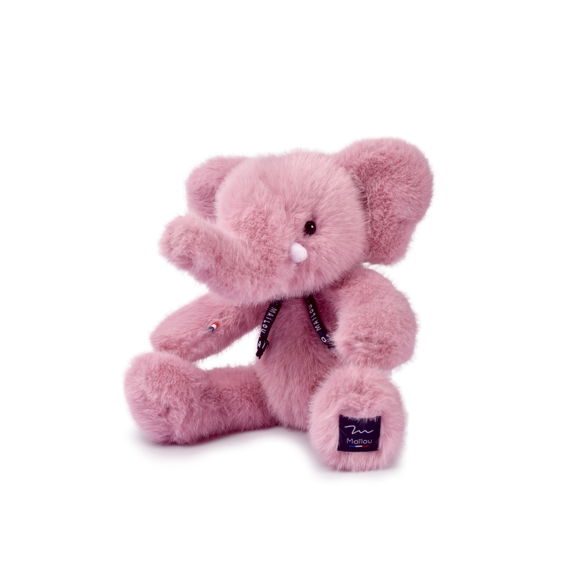 Peluche éléphant rose sowen 30 cm