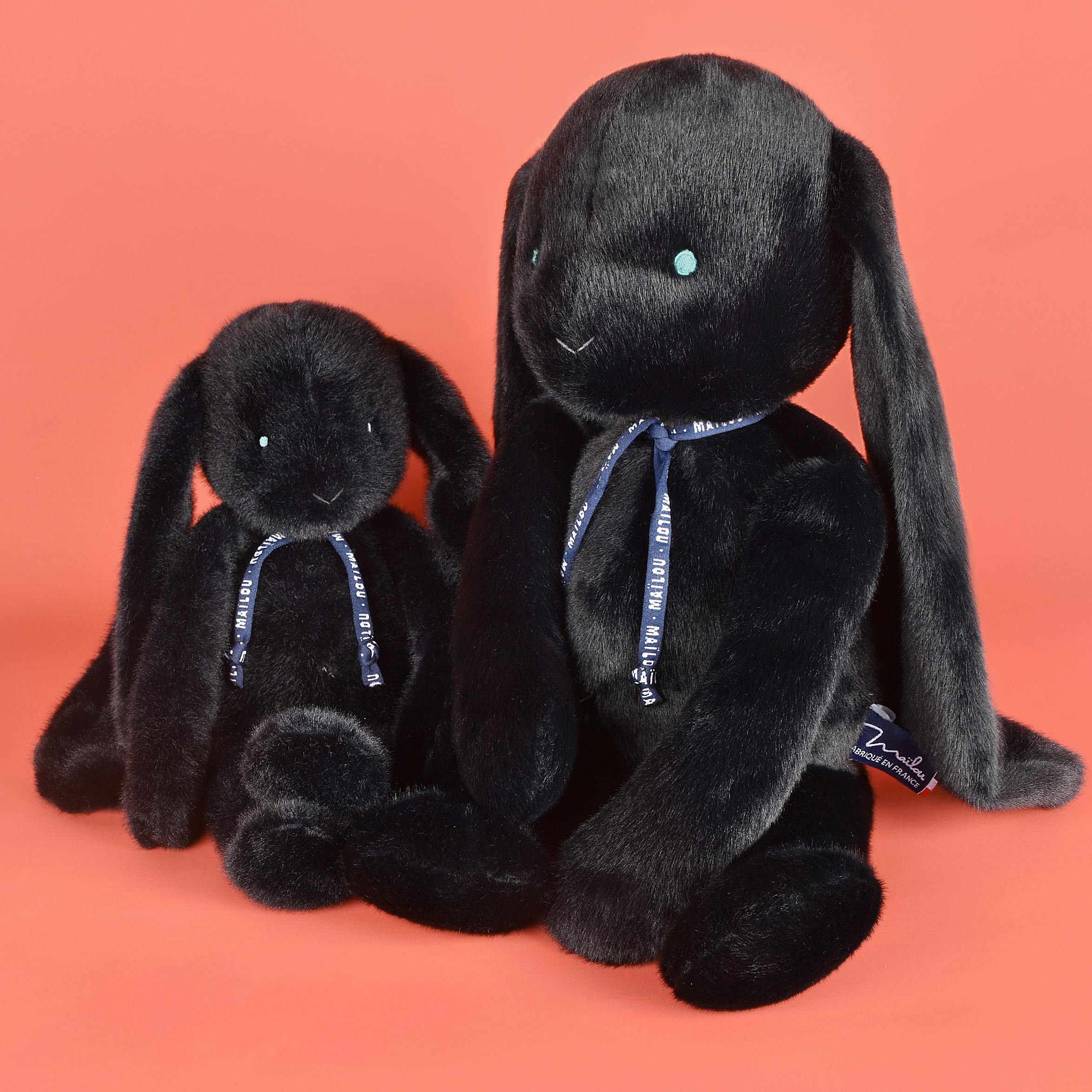 Lapins Méloé Noir 37cm et 56cm